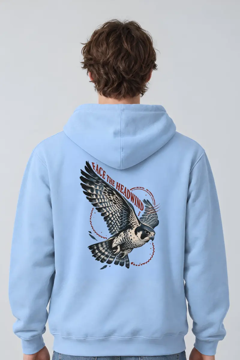 “Face the Headwind” Heavy Blend Unisex Pullover Hoodie