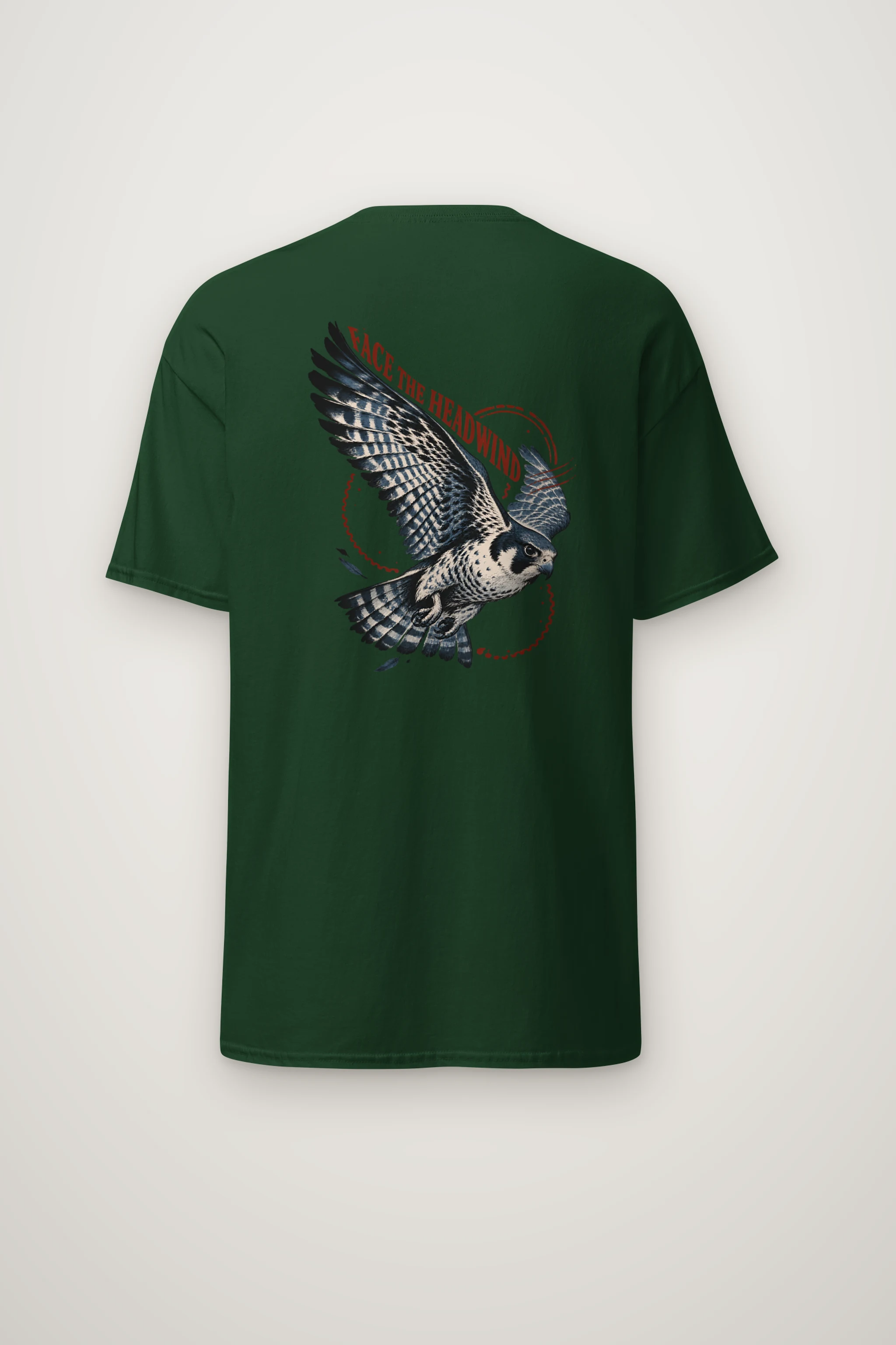 "Face the Headwind" Heavyweight Unisex Crewneck T-shirt