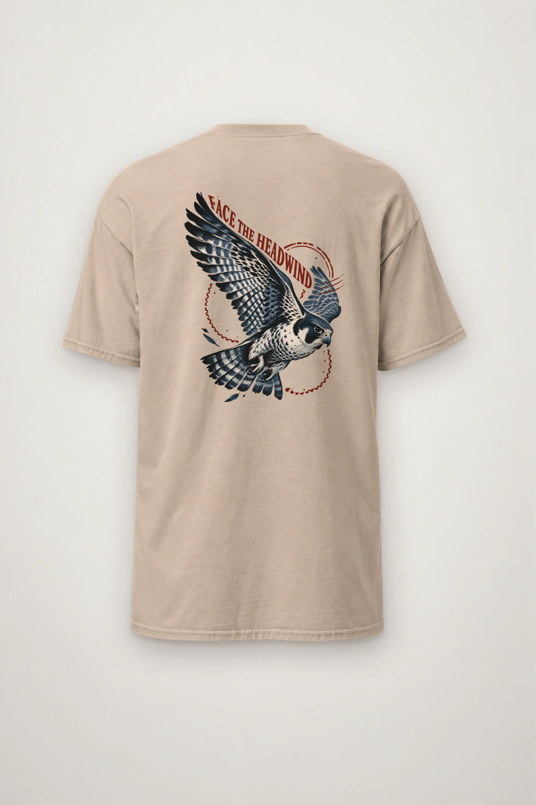 "Face the Headwind" Heavyweight Unisex Crewneck T-shirt