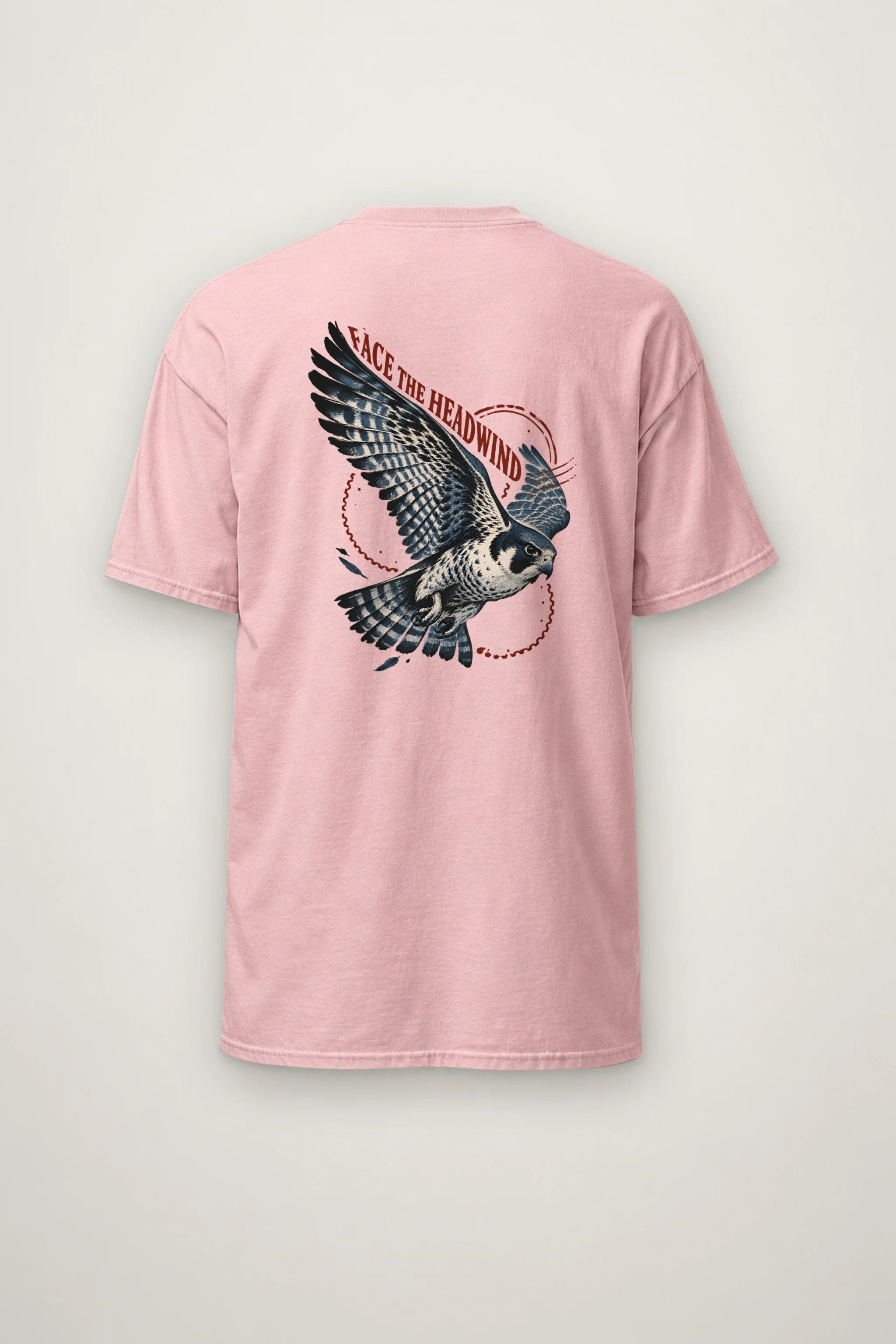 "Face the Headwind" Heavyweight Unisex Crewneck T-shirt