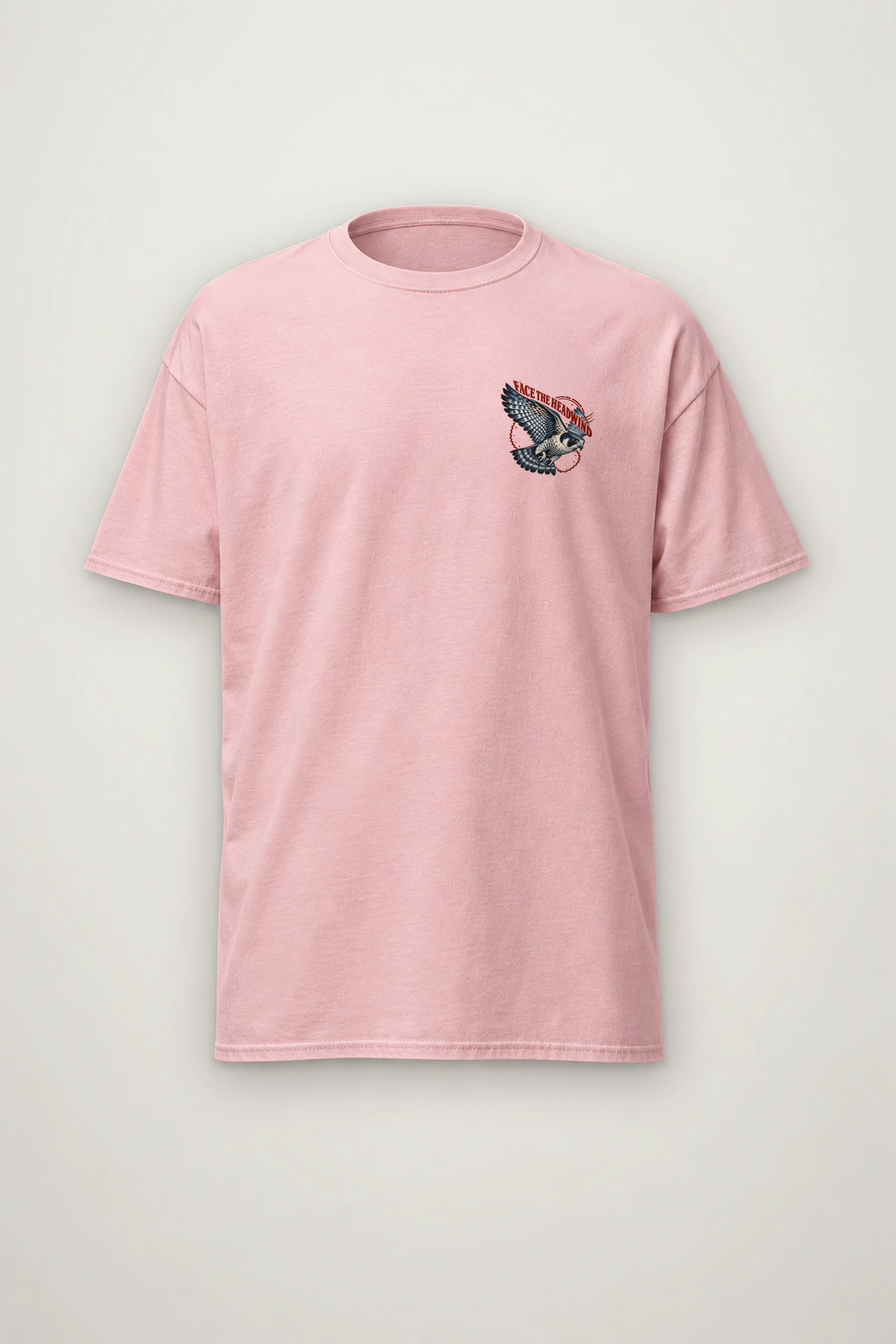 "Face the Headwind" Heavyweight Unisex Crewneck T-shirt