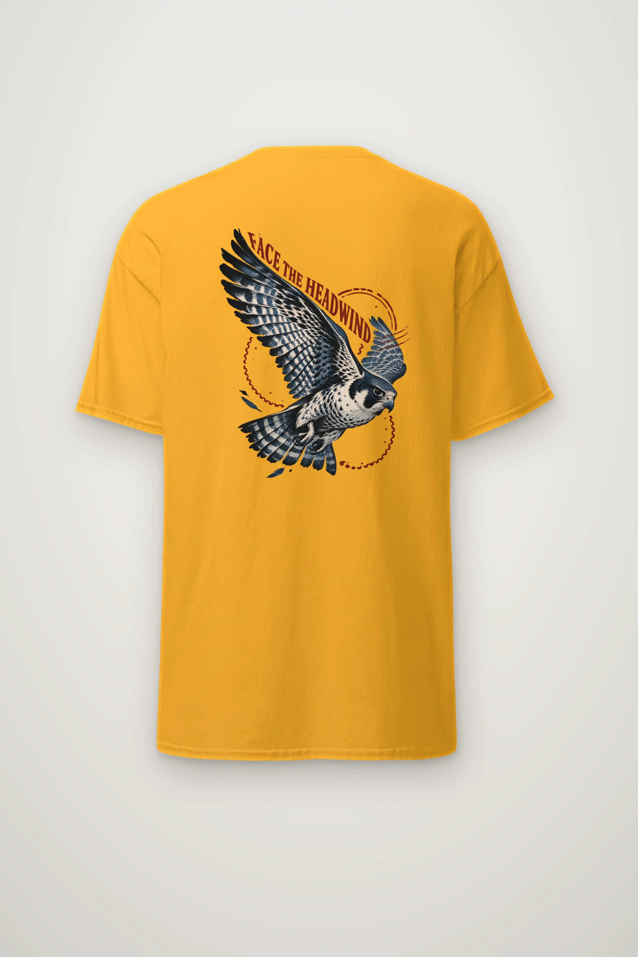 "Face the Headwind" Heavyweight Unisex Crewneck T-shirt