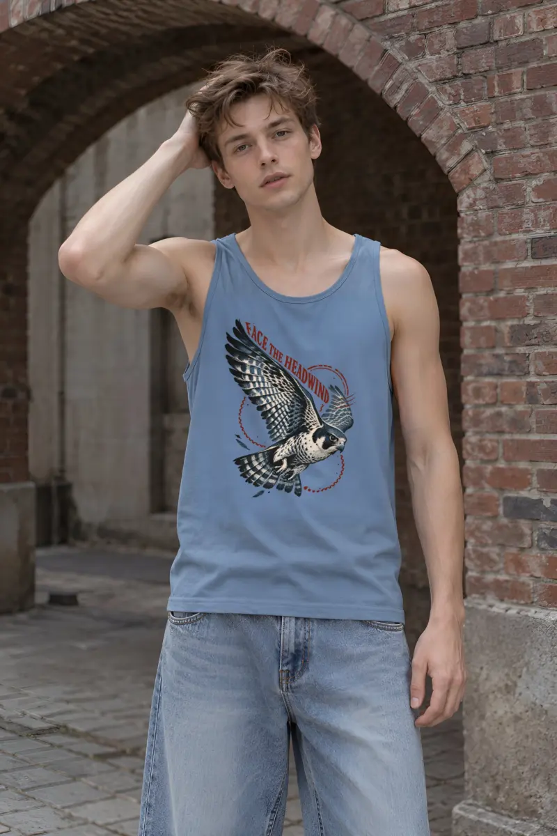 “Face the Headwind” Unisex Jersey Tank