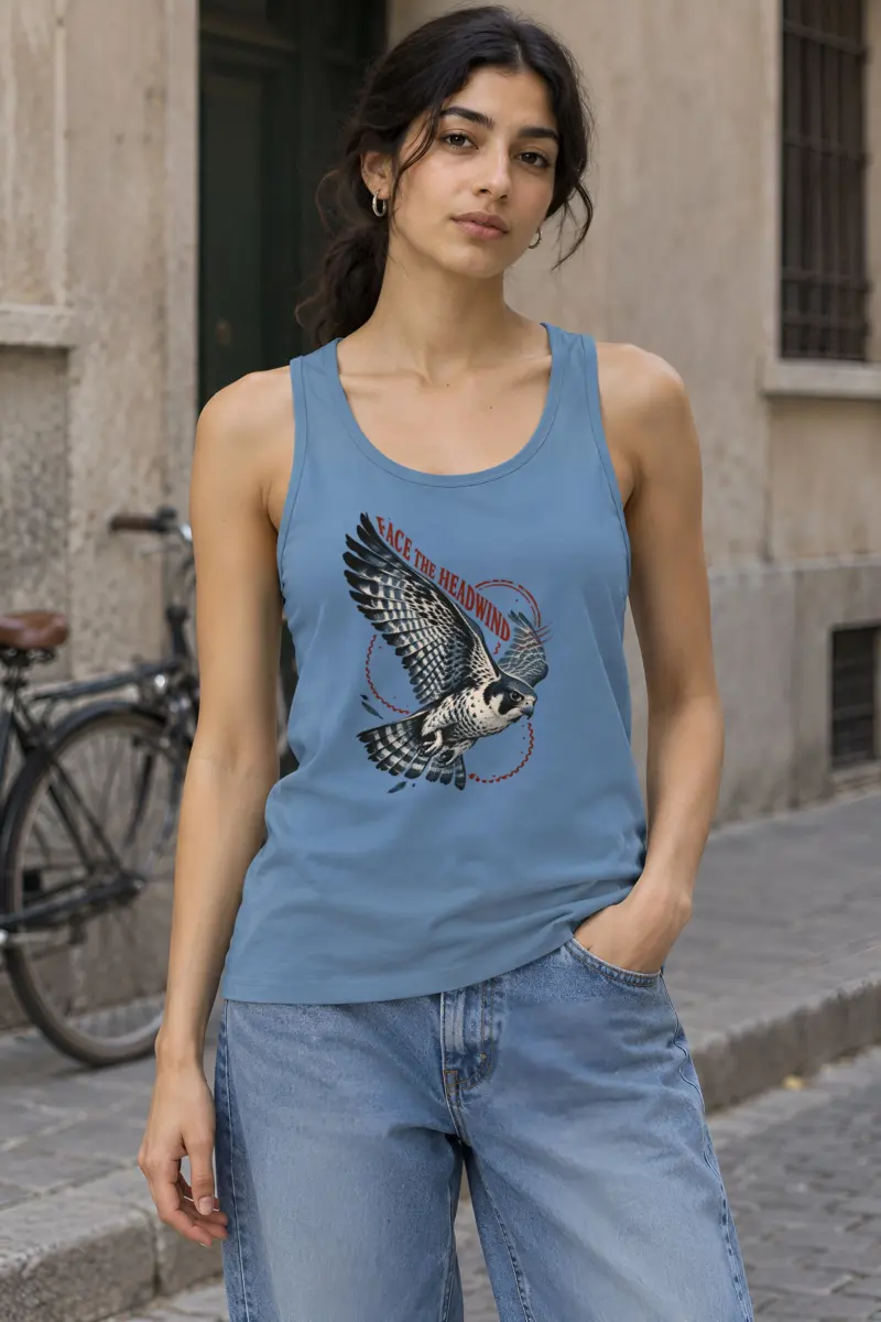 "Face the Headwind" Unisex Jersey Tank