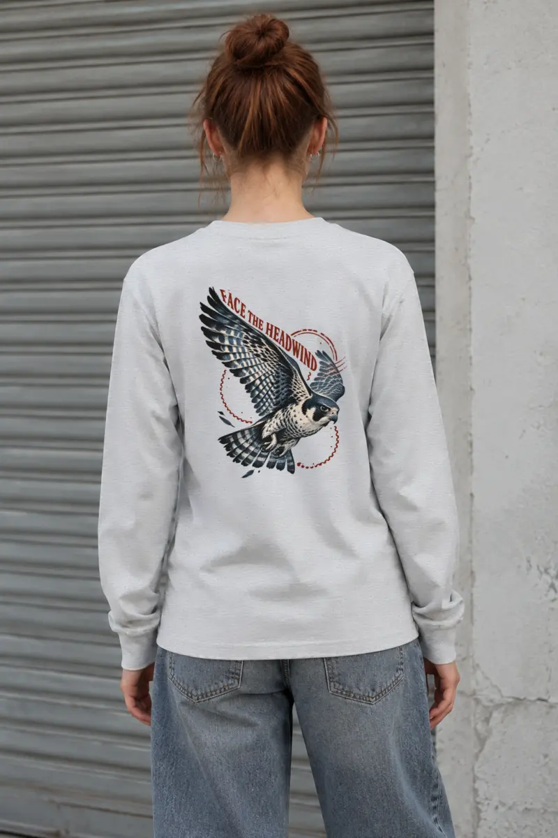 "Face the Headwind" Unisex Longsleeve T-shirt