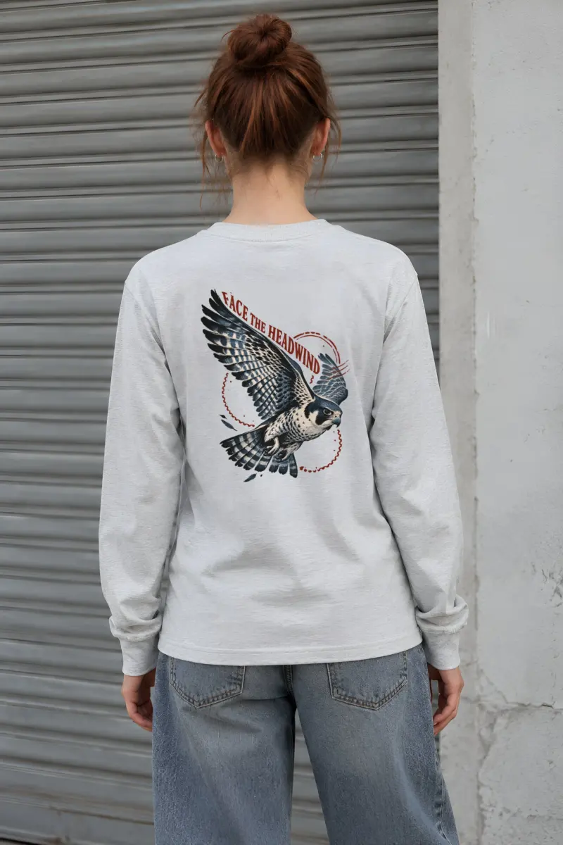 “Face the Headwind” Unisex Longsleeve T-shirt
