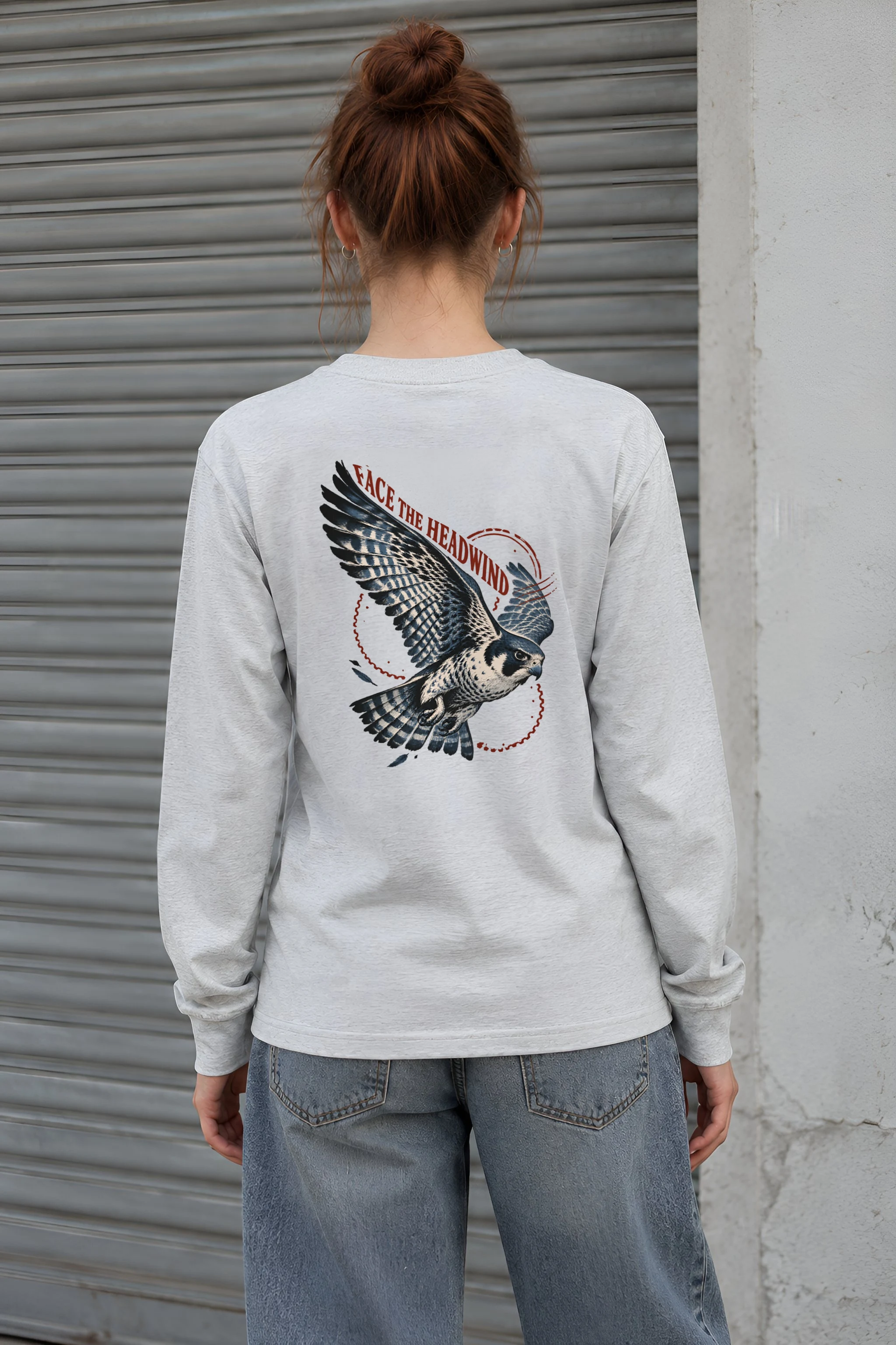 "Face the Headwind" Unisex Longsleeve T-shirt