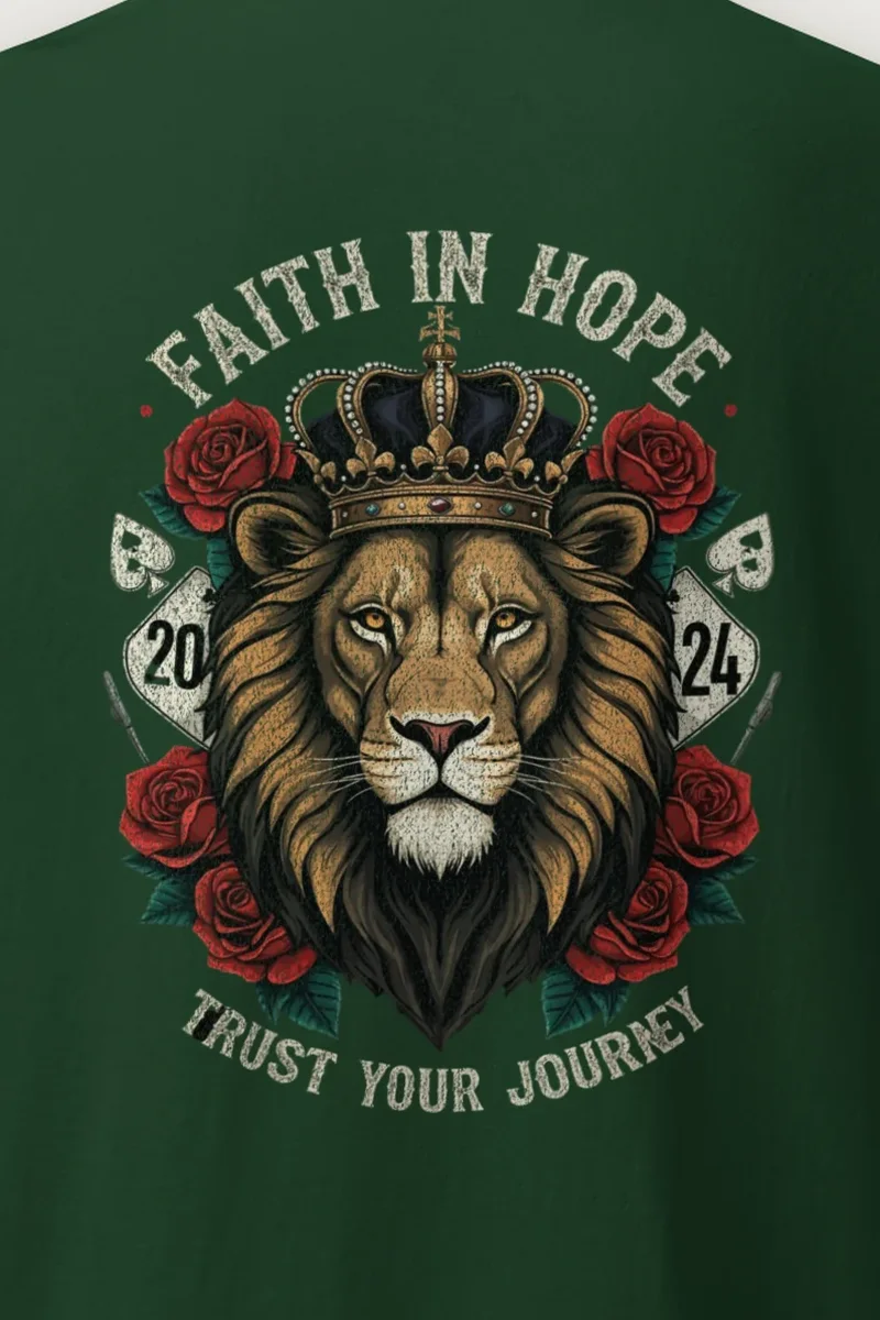 "Faith In Hope" Heavyweight Unisex Crewneck T-shirt