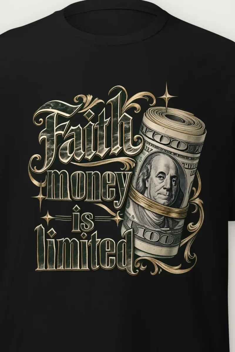"Faith Money" Heavyweight Unisex Crewneck T-shirt