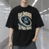 "Far Enough to Miss Home" Men's Oversized Heavyweight Crewneck T-Shirt