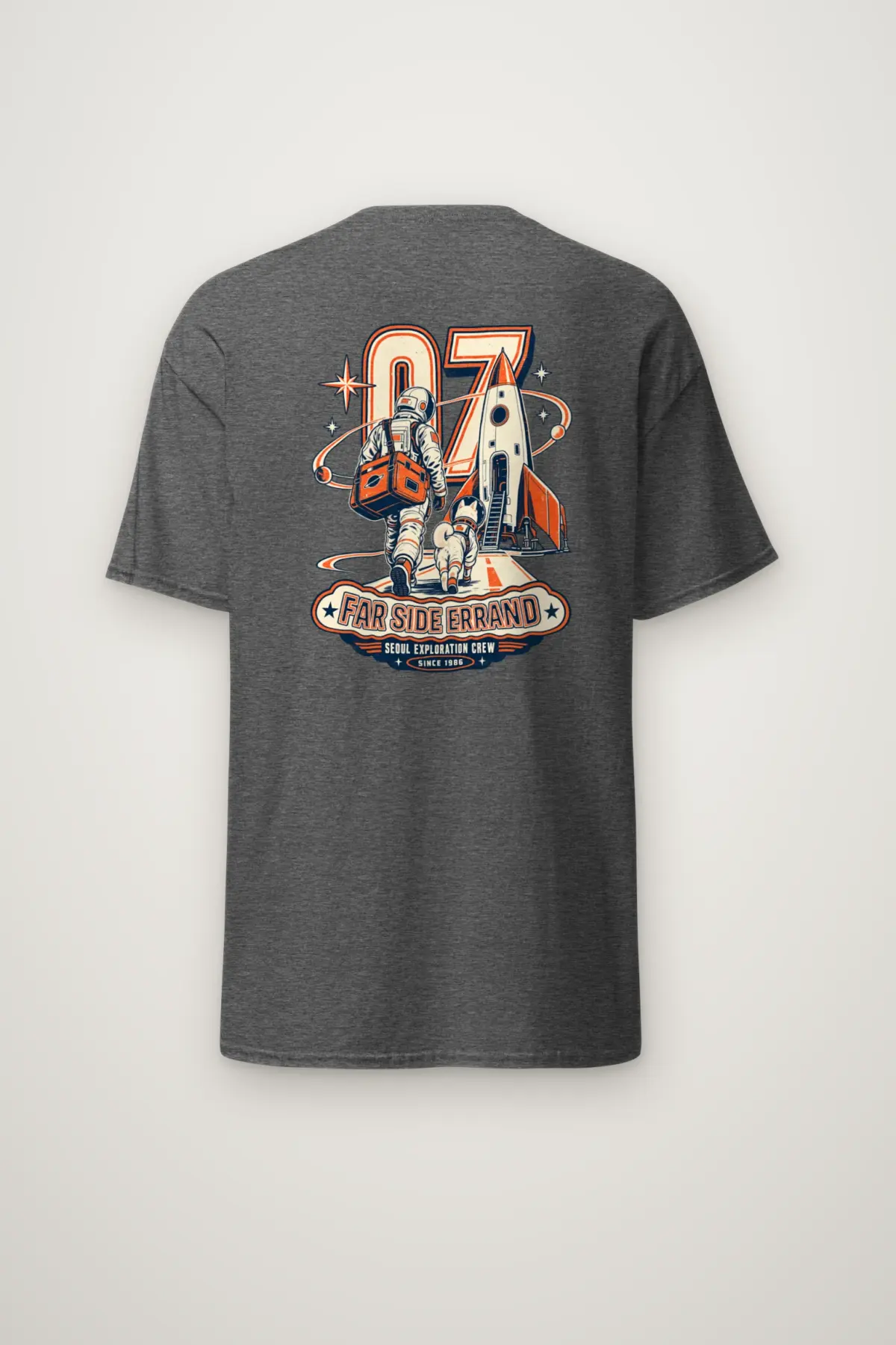 "Far Side Errand" Heavyweight Unisex Crewneck T-shirt