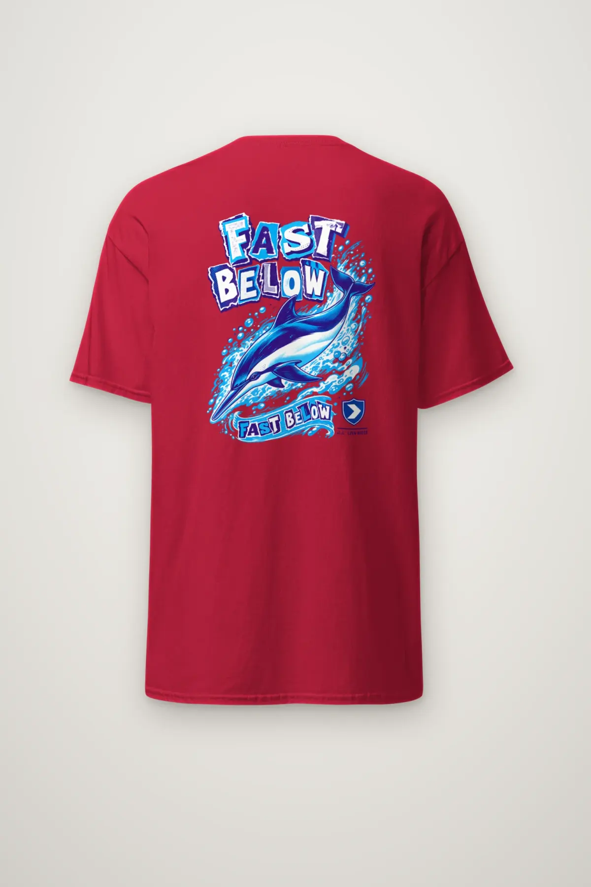 "Fast Below" Heavyweight Unisex Crewneck T-shirt