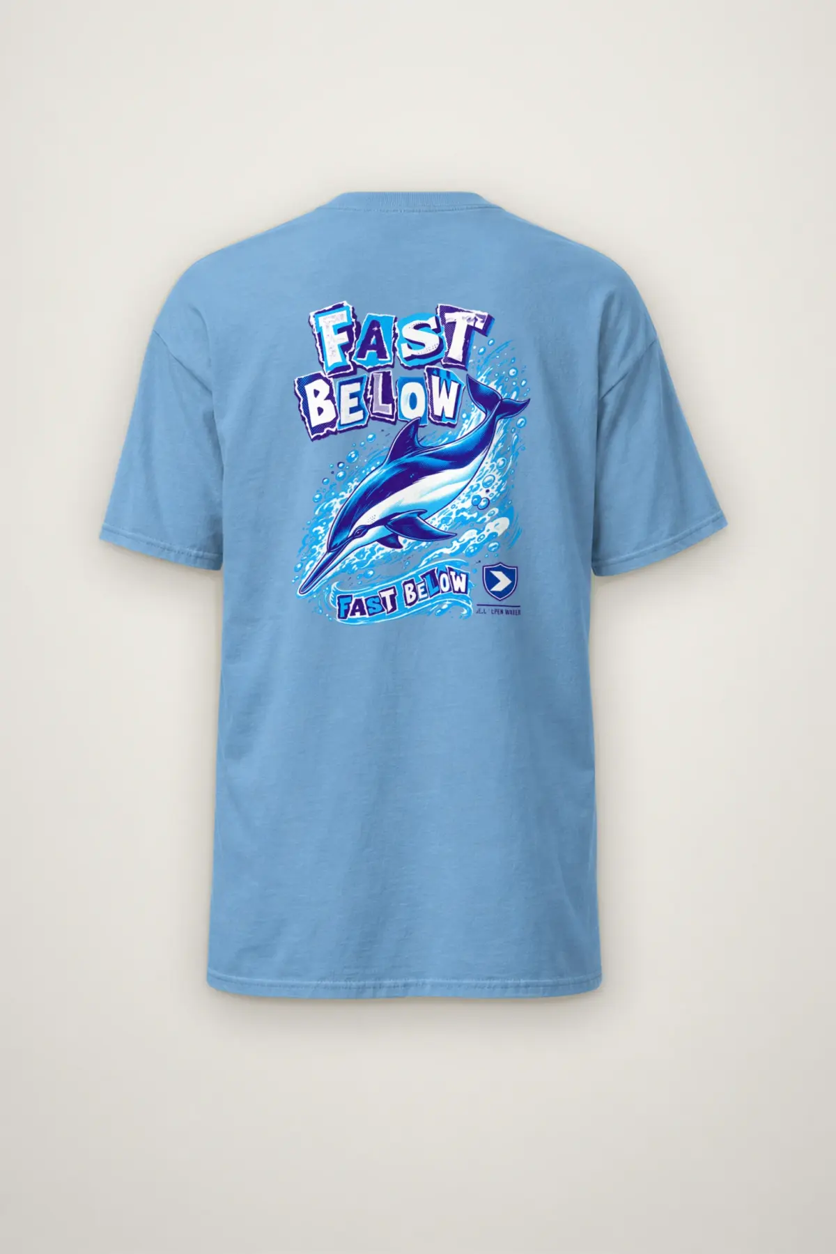 "Fast Below" Heavyweight Unisex Crewneck T-shirt