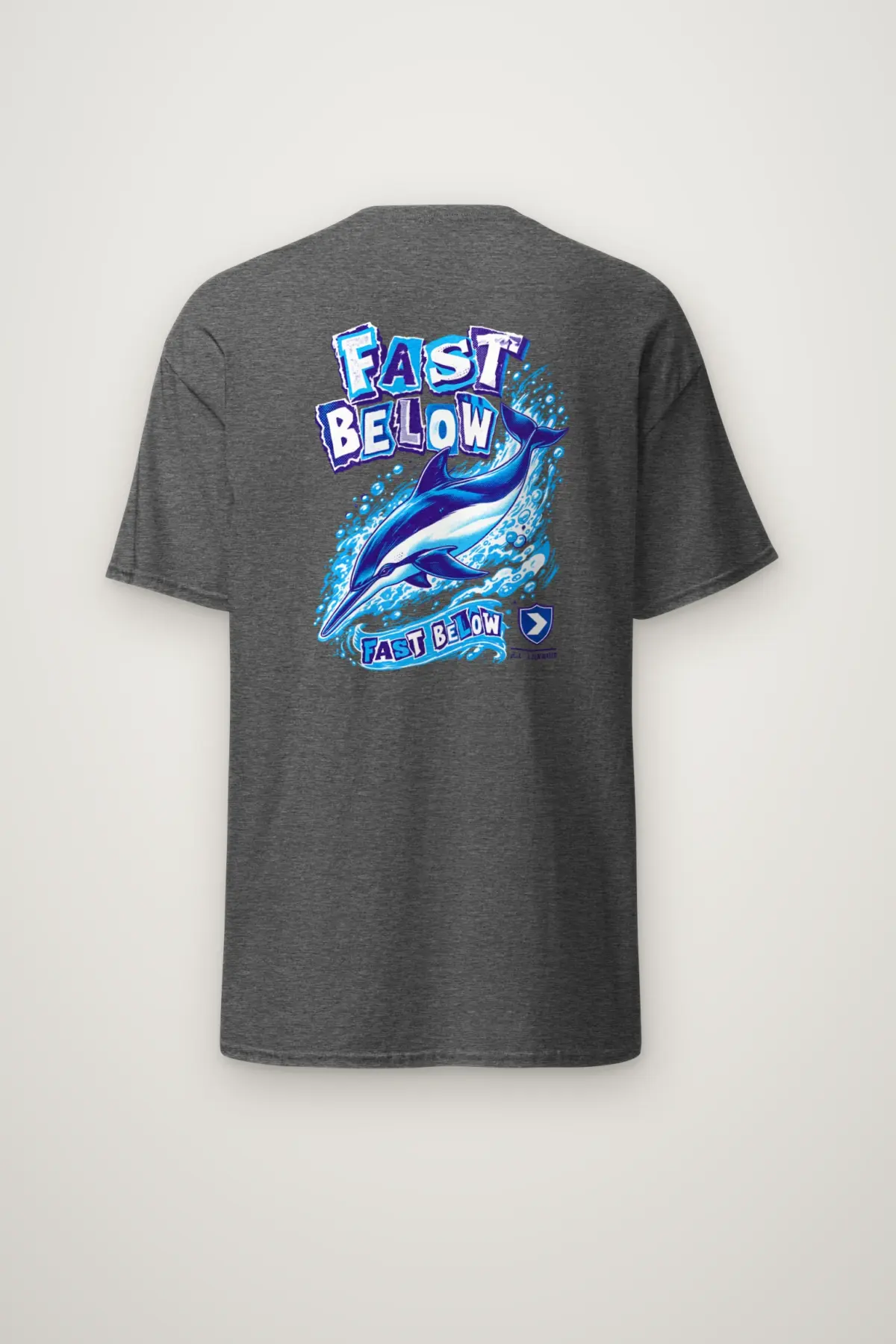 "Fast Below" Heavyweight Unisex Crewneck T-shirt