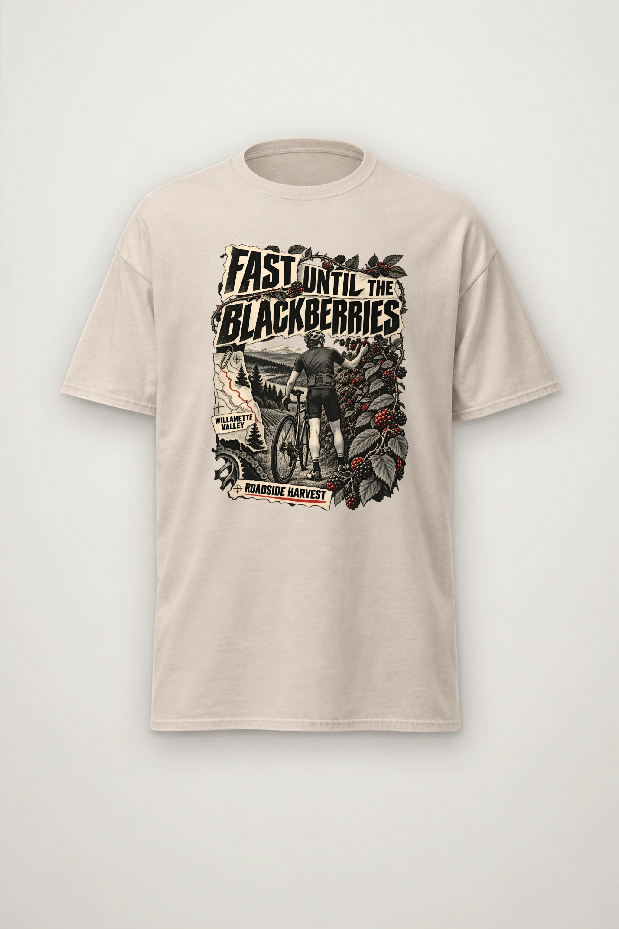 "Fast Until the Blackberries" Heavyweight Unisex Crewneck T-shirt