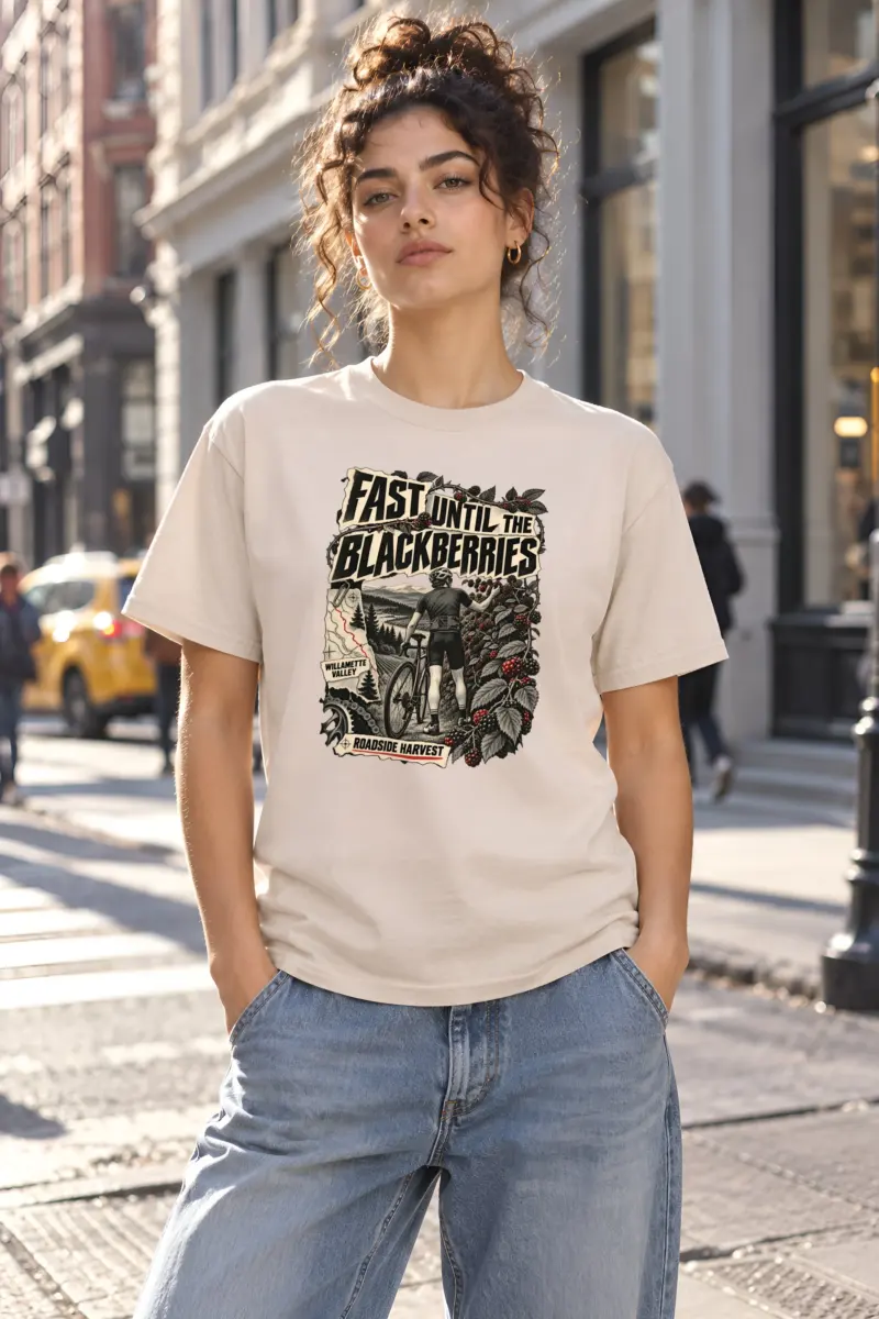 "Fast Until the Blackberries" Heavyweight Unisex Crewneck T-shirt