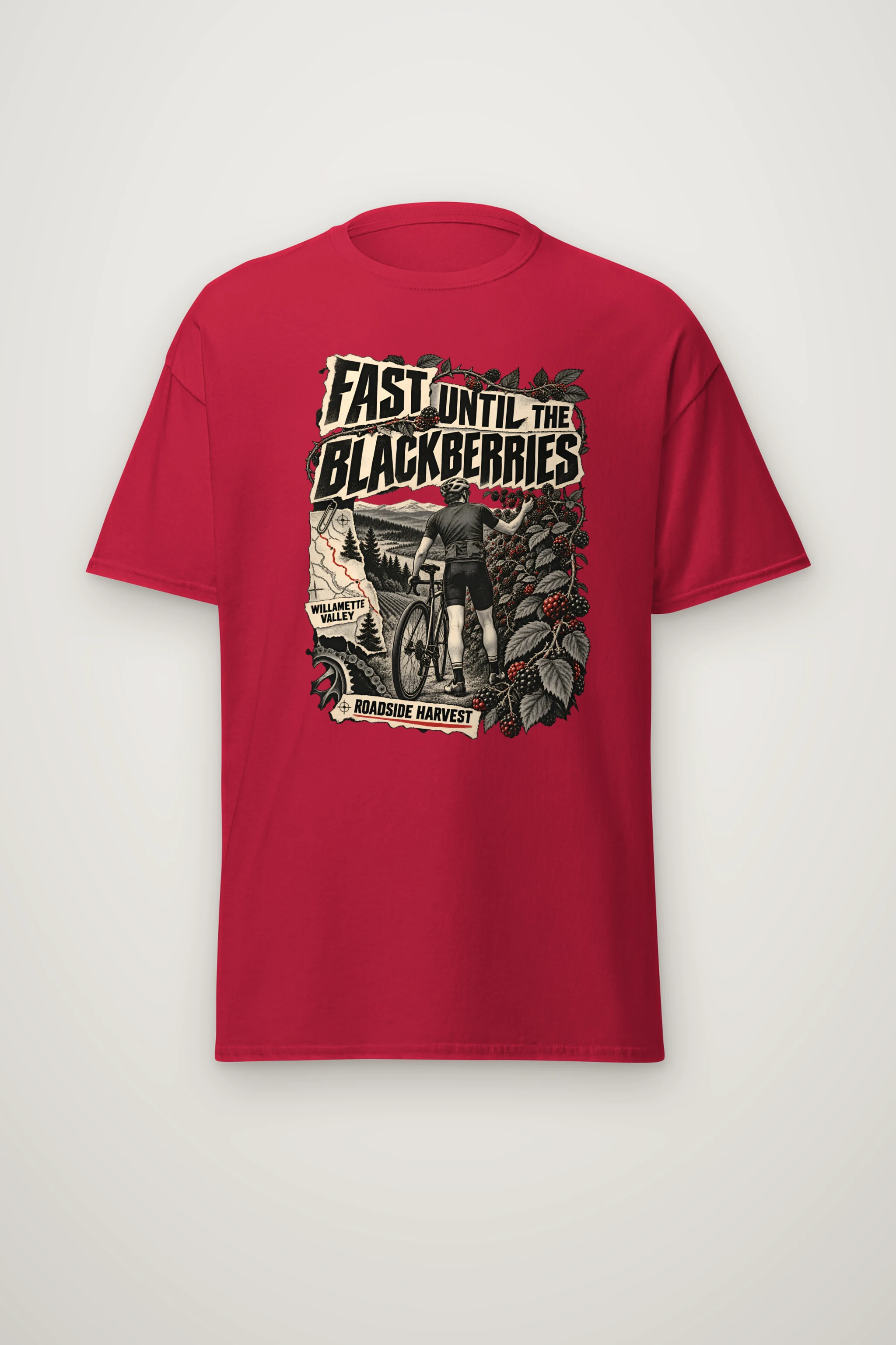 "Fast Until the Blackberries" Heavyweight Unisex Crewneck T-shirt