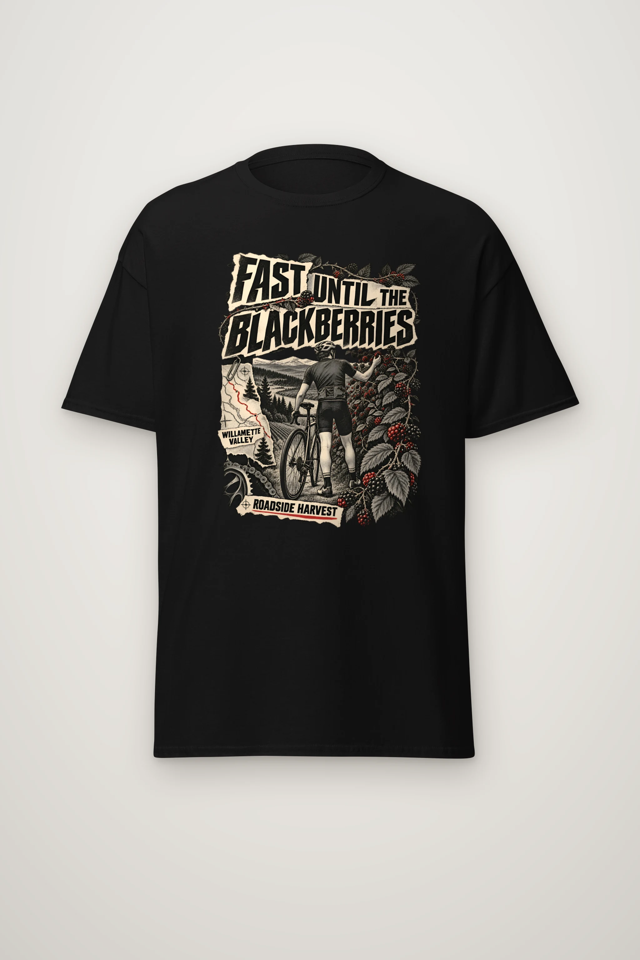 "Fast Until the Blackberries" Heavyweight Unisex Crewneck T-shirt