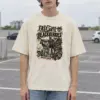 "Fast Until The Blackberries" Men's Oversized Heavyweight Crewneck T-Shirt