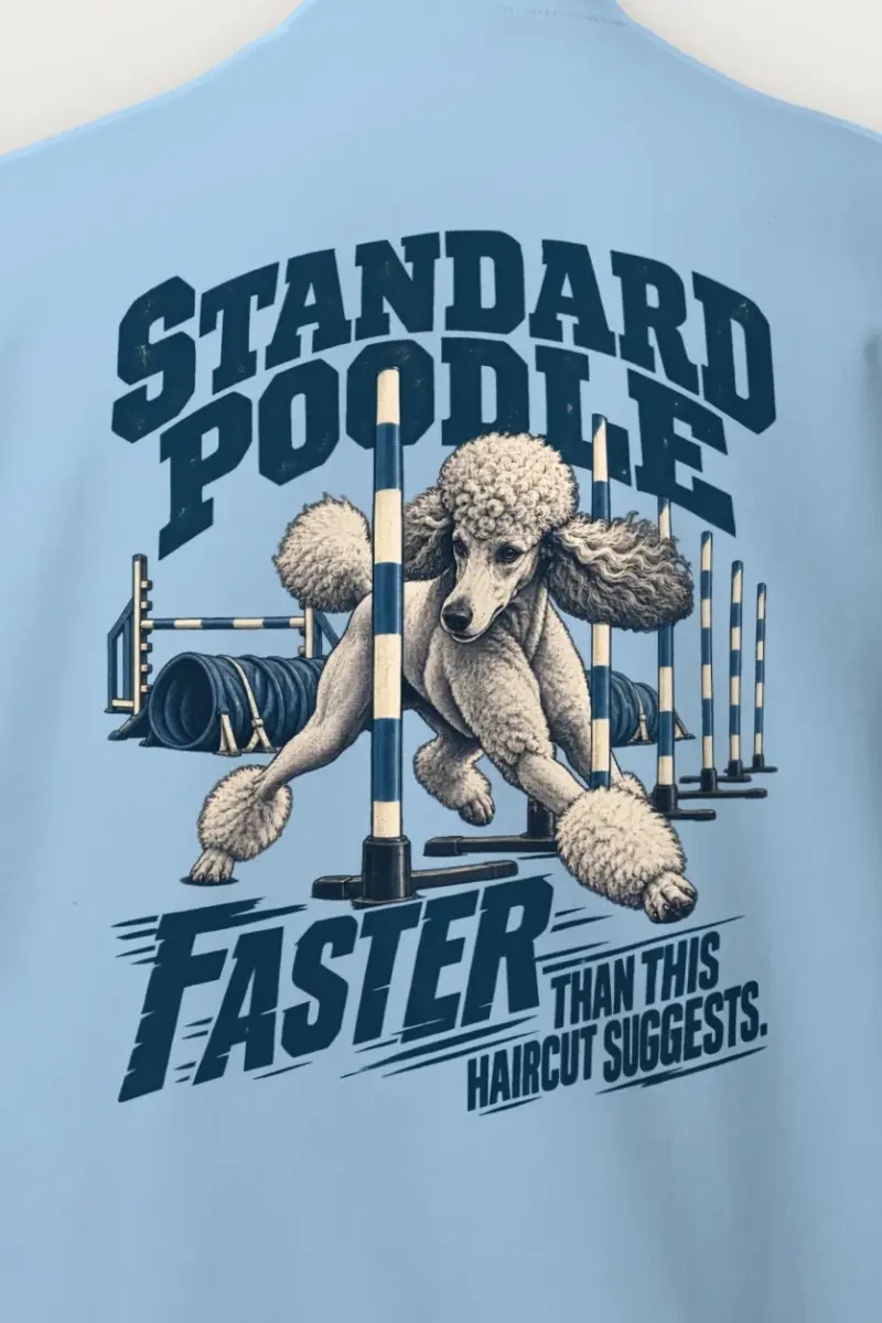 "Faster Than This Haircut" Heavy Blend Unisex Crewneck Sweatshirt - the graphic up close