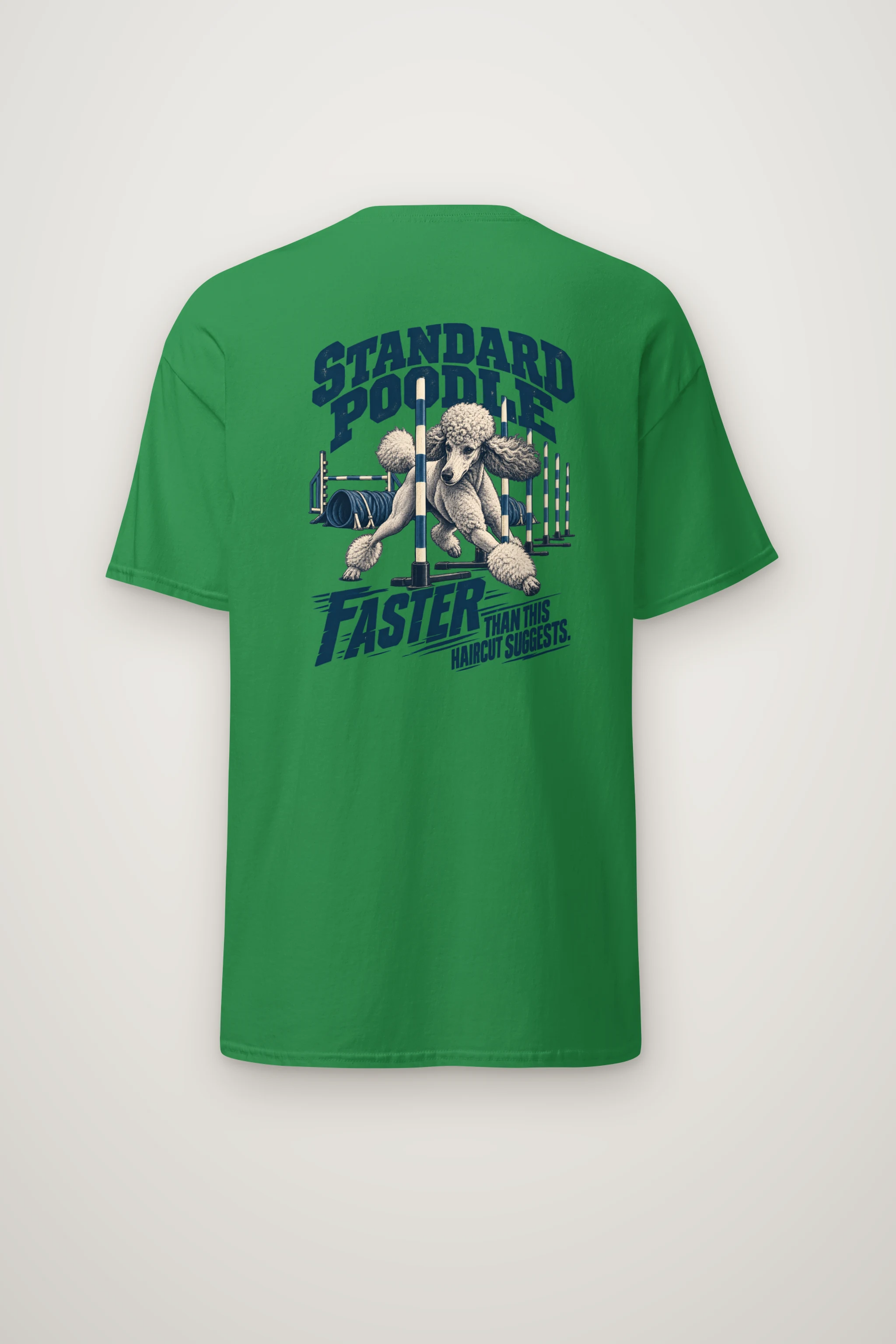 "Faster Than This Haircut Suggests" Heavyweight Unisex Crewneck T-shirt