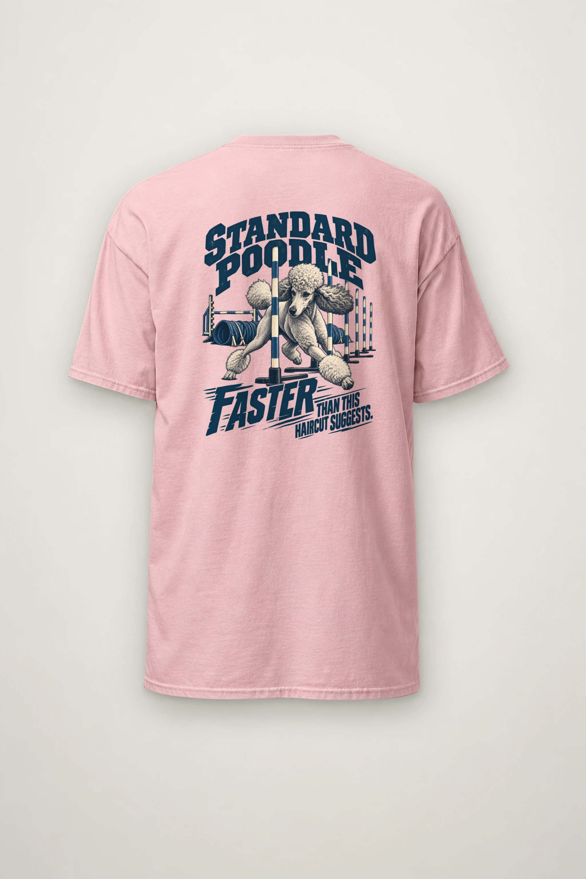 "Faster Than This Haircut Suggests" Heavyweight Unisex Crewneck T-shirt
