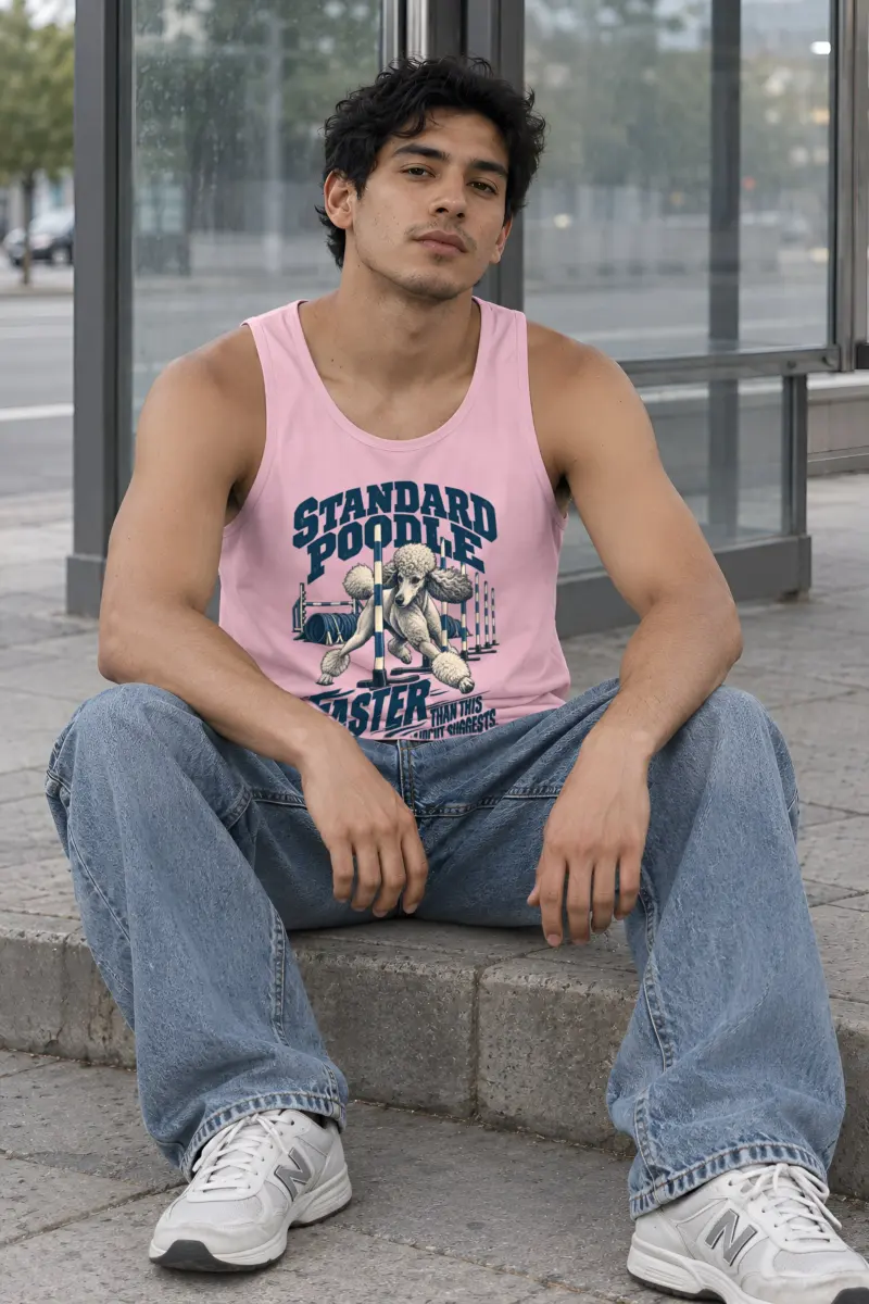 "Faster Than This Haircut Suggests" Unisex Jersey Tank