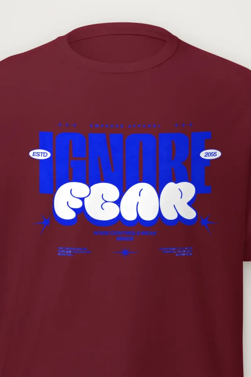 "Fear Breaks Dreams" Heavyweight Unisex Crewneck T-shirt