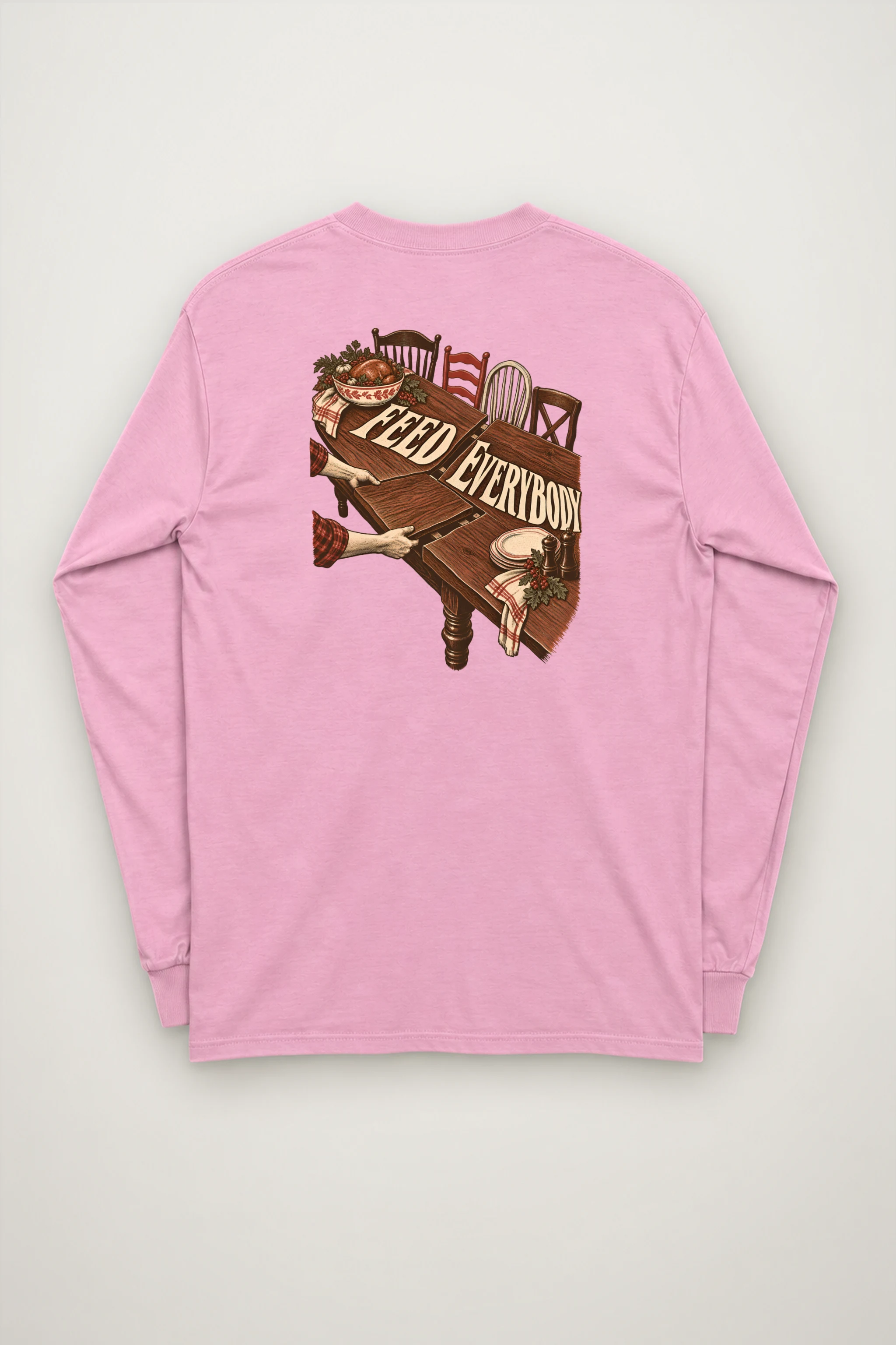 "Feed Everybody Extension Table" Unisex Longsleeve T-shirt