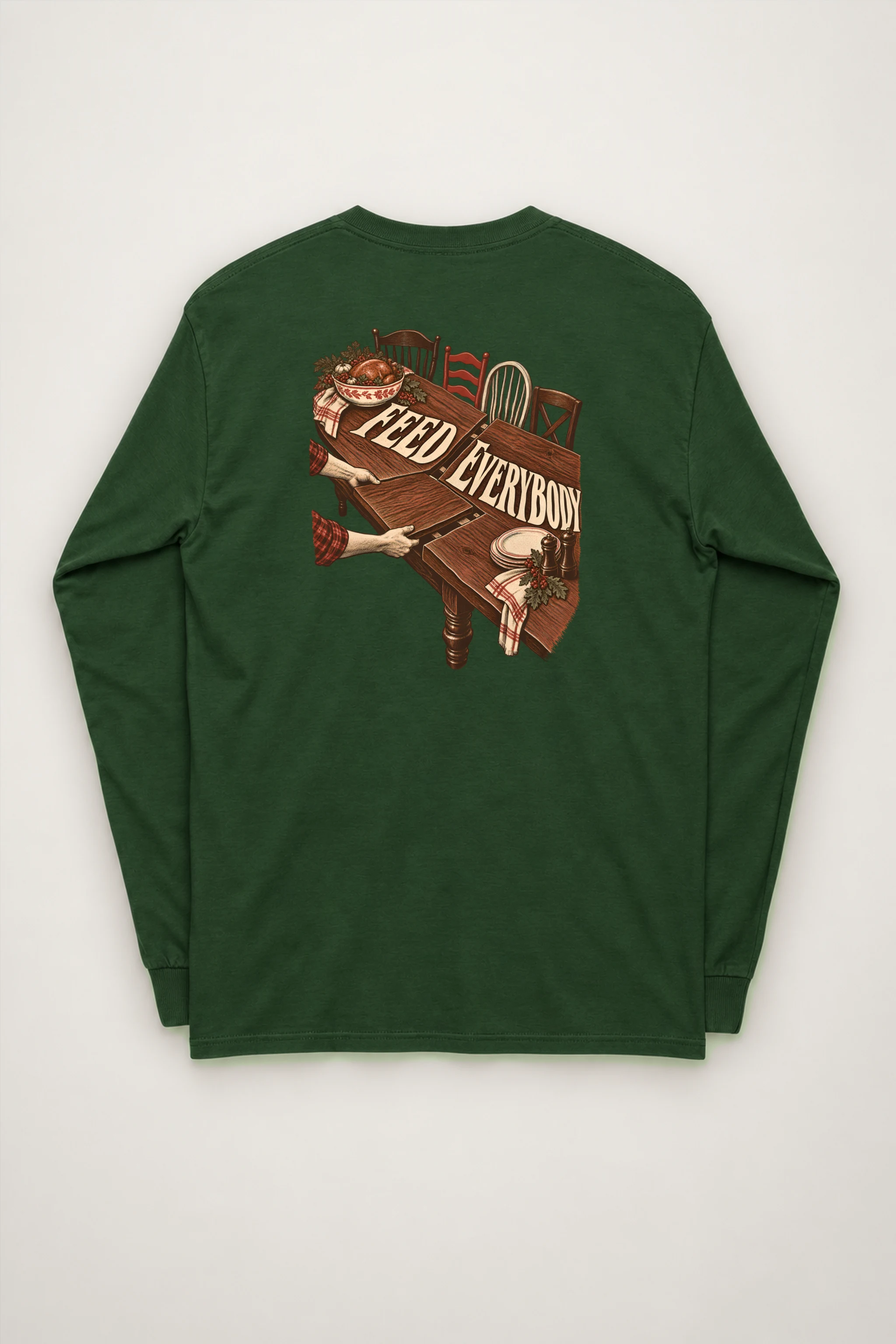 "Feed Everybody Extension Table" Unisex Longsleeve T-shirt