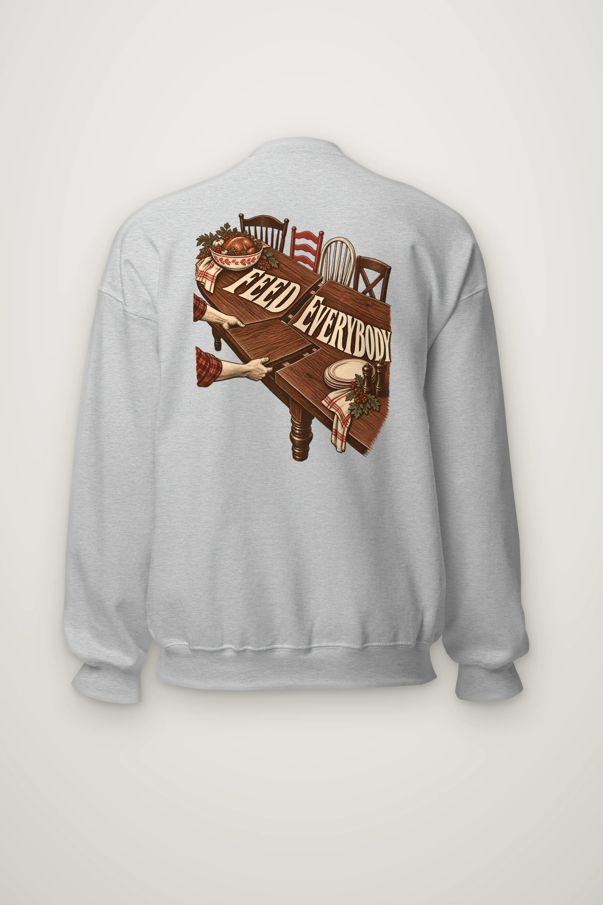 "Feed Everybody" Heavy Blend Unisex Crewneck Sweatshirt