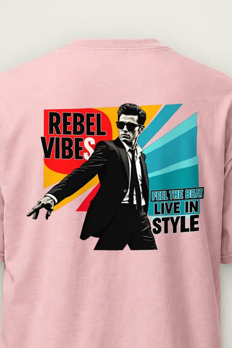 "Feel The Beat" Heavyweight Unisex Crewneck T-shirt