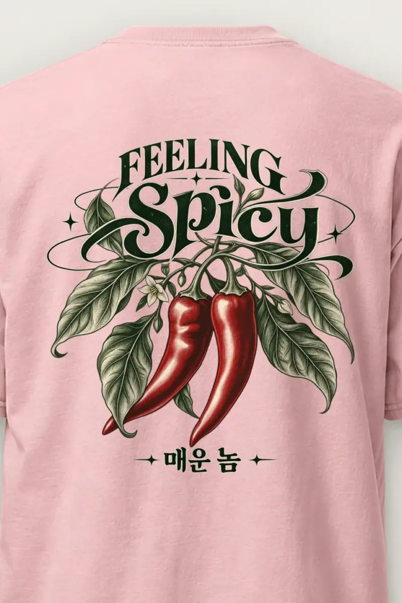 "Feeling Spicy" Heavyweight Unisex Crewneck T-shirt