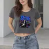 "Fence Regular Just Watching" Women's Crop Tee