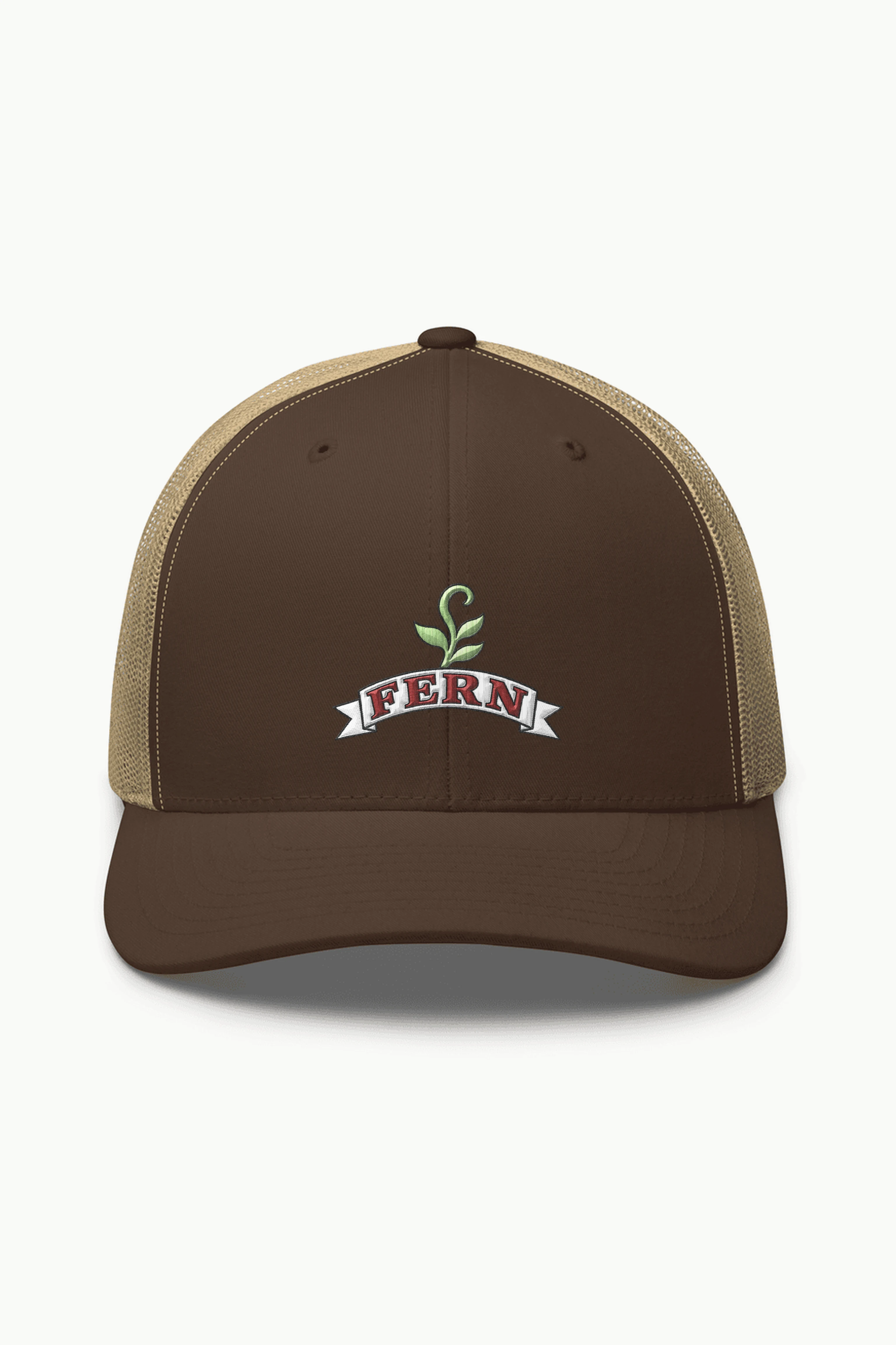 "FERN" Retro Trucker Cap · Embroidered
