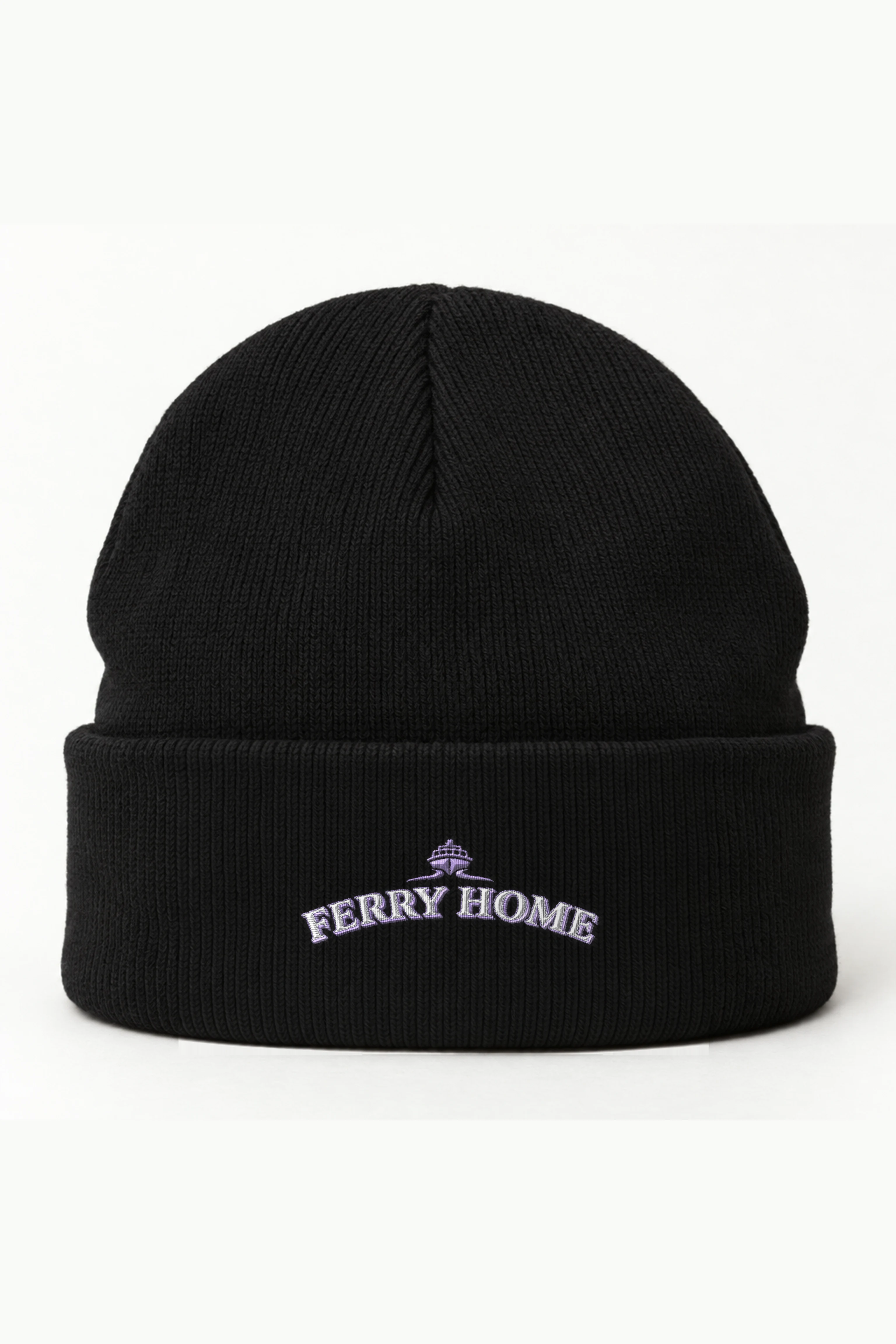 "Ferry Home" Cuffed Beanie · Embroidered