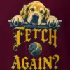 "Fetch Again? Golden Retriever" Heavyweight Unisex Crewneck T-shirt