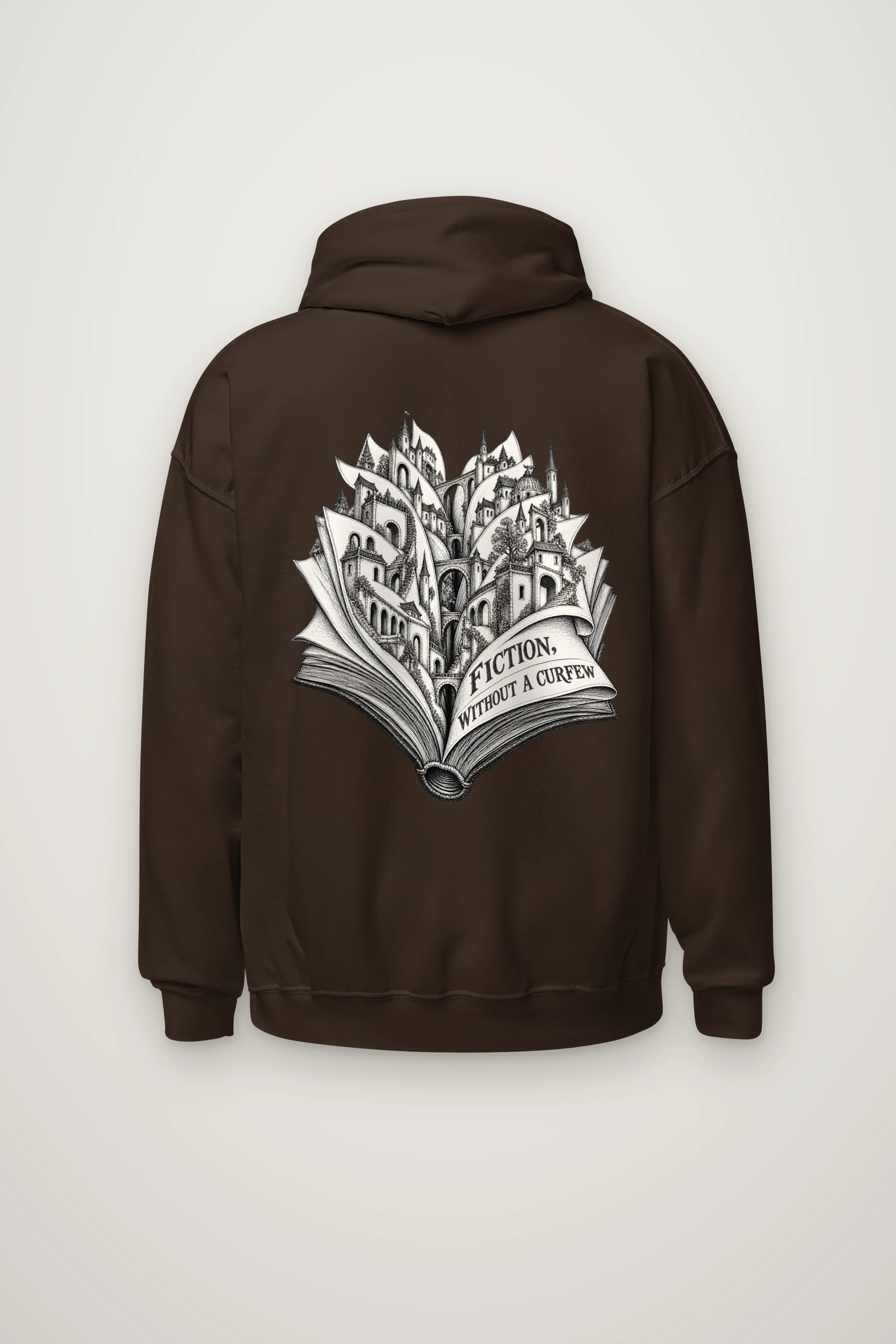 "Fiction, Without a Curfew" Heavy Blend Unisex Pullover Hoodie