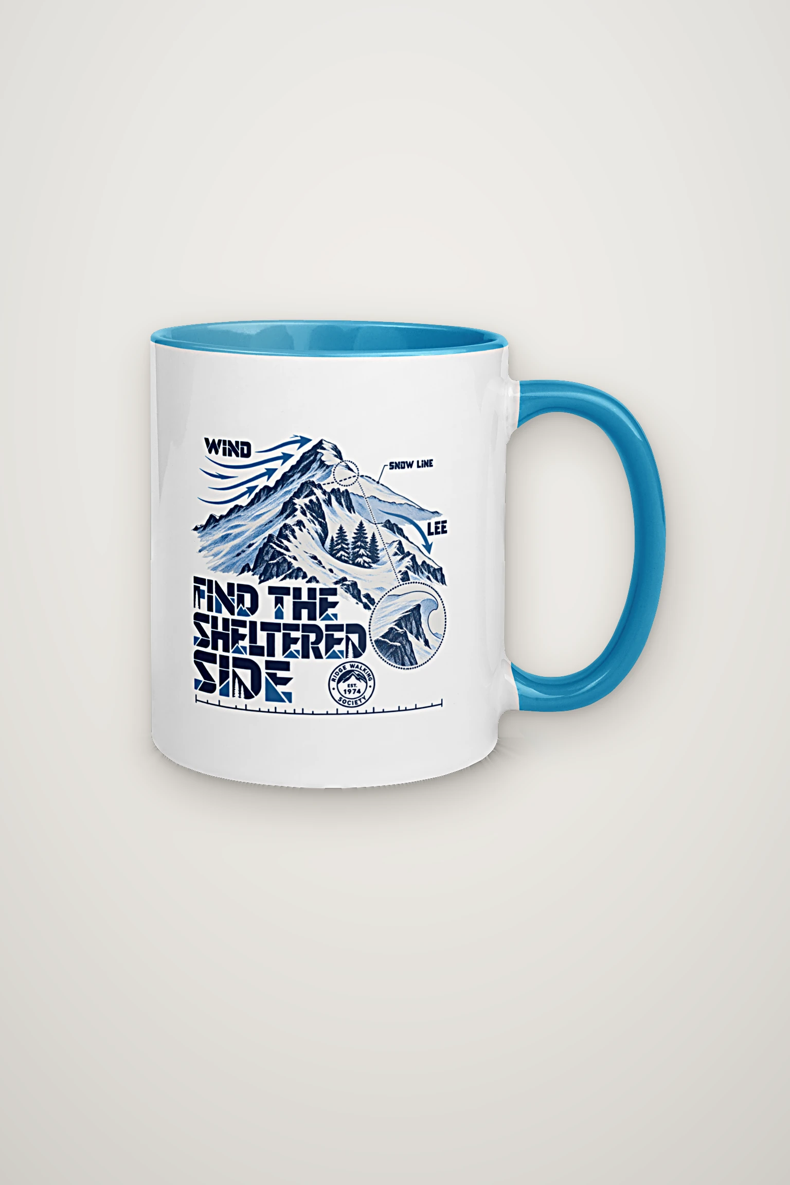 "Find the Sheltered Side" 11oz Ceramic Mug