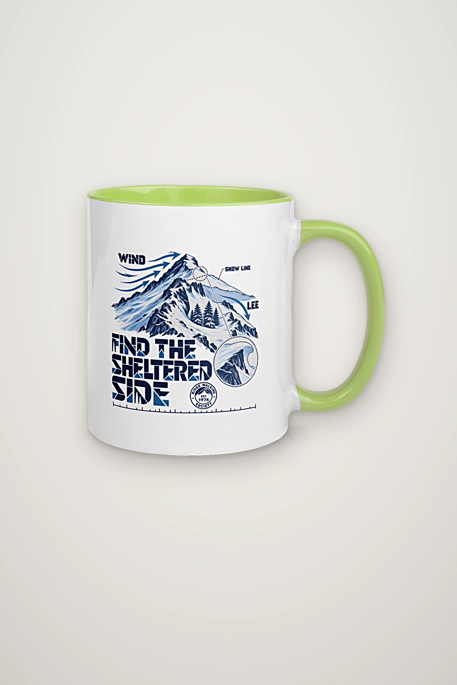 "Find the Sheltered Side" 11oz Ceramic Mug