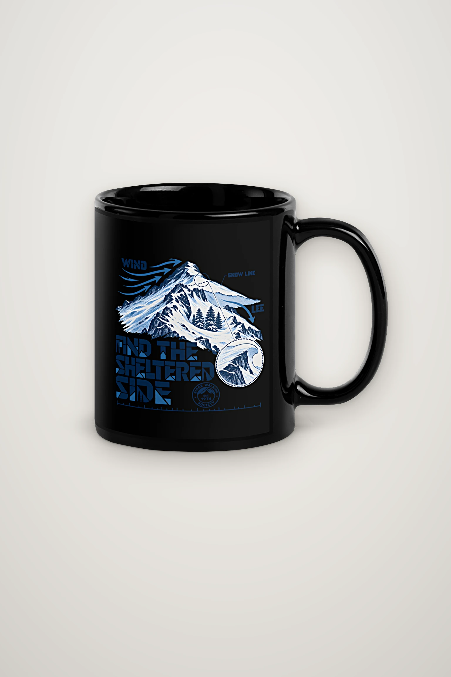 "Find the Sheltered Side" 11oz Ceramic Mug