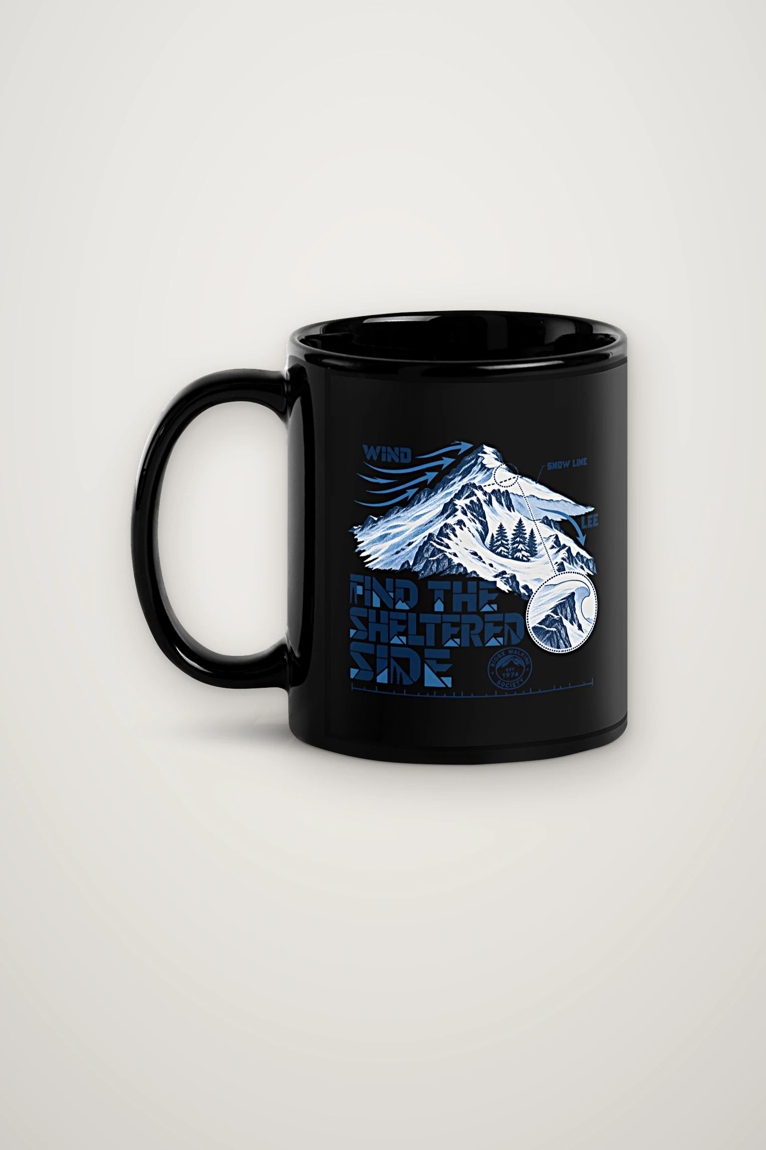 "Find the Sheltered Side" 11oz Ceramic Mug