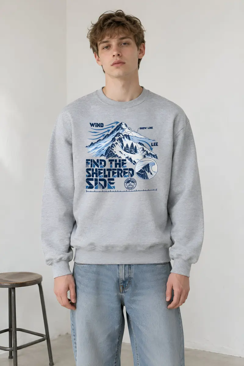 "Find the Sheltered Side" Heavy Blend Unisex Crewneck Sweatshirt