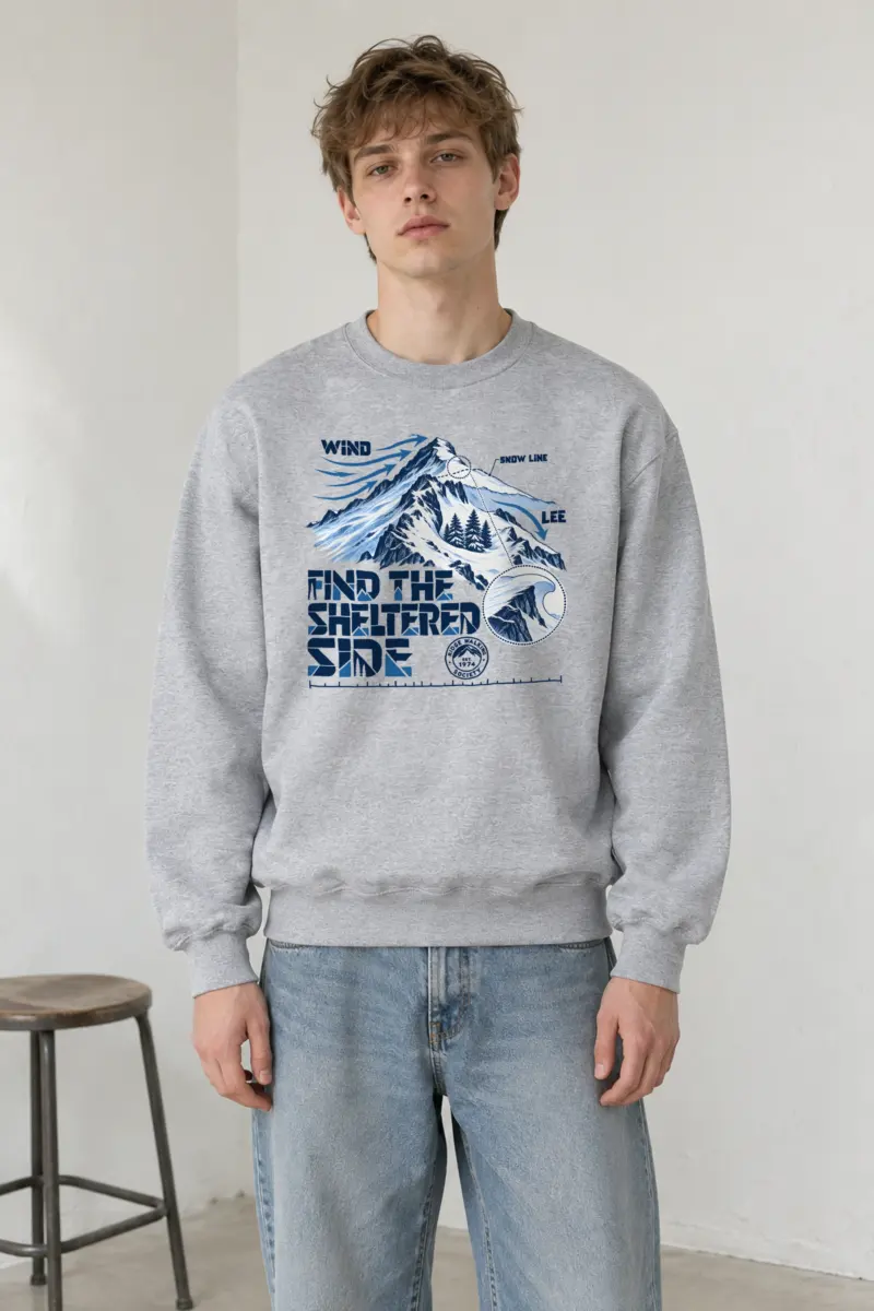 "Find the Sheltered Side" Heavy Blend Unisex Crewneck Sweatshirt