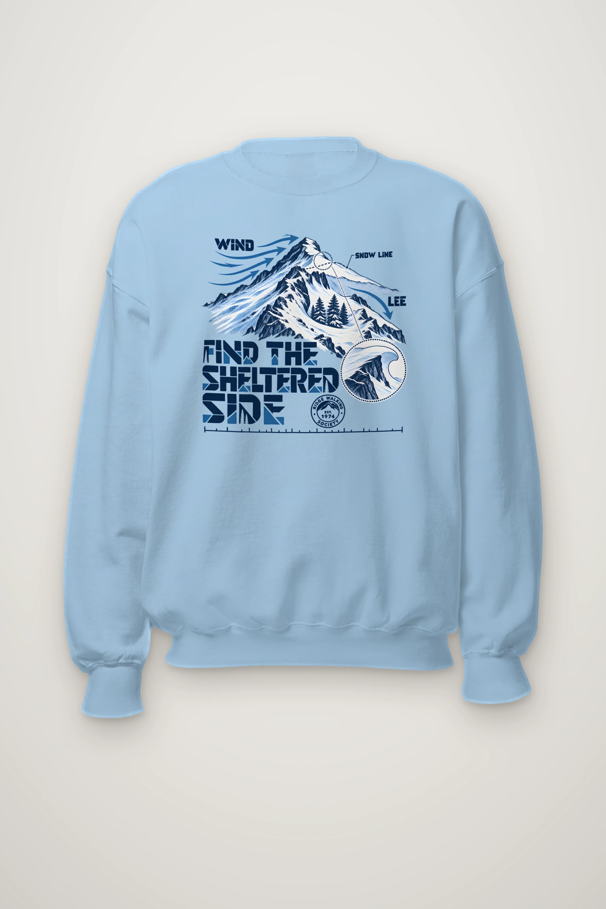 "Find the Sheltered Side" Heavy Blend Unisex Crewneck Sweatshirt