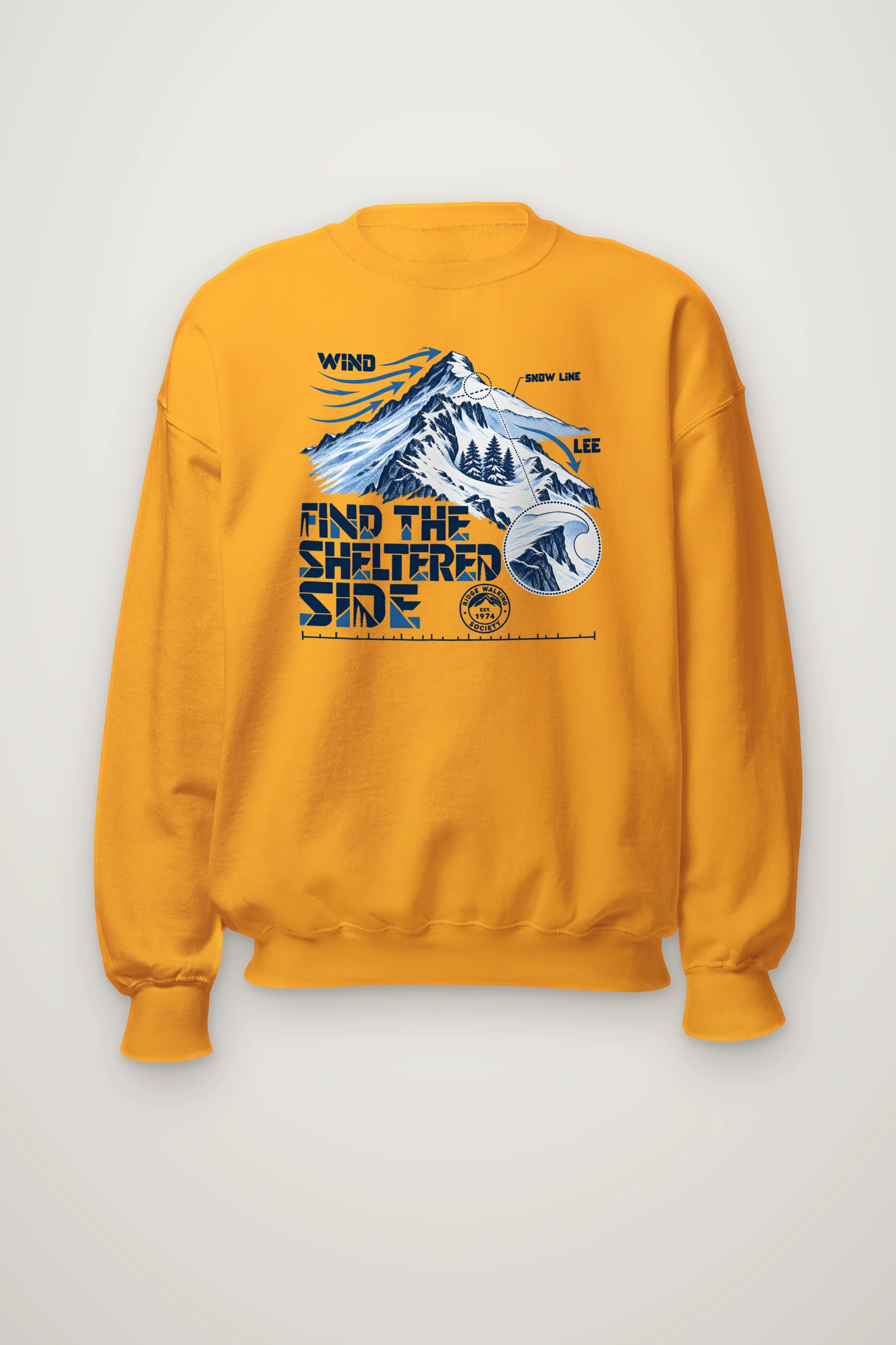 "Find the Sheltered Side" Heavy Blend Unisex Crewneck Sweatshirt