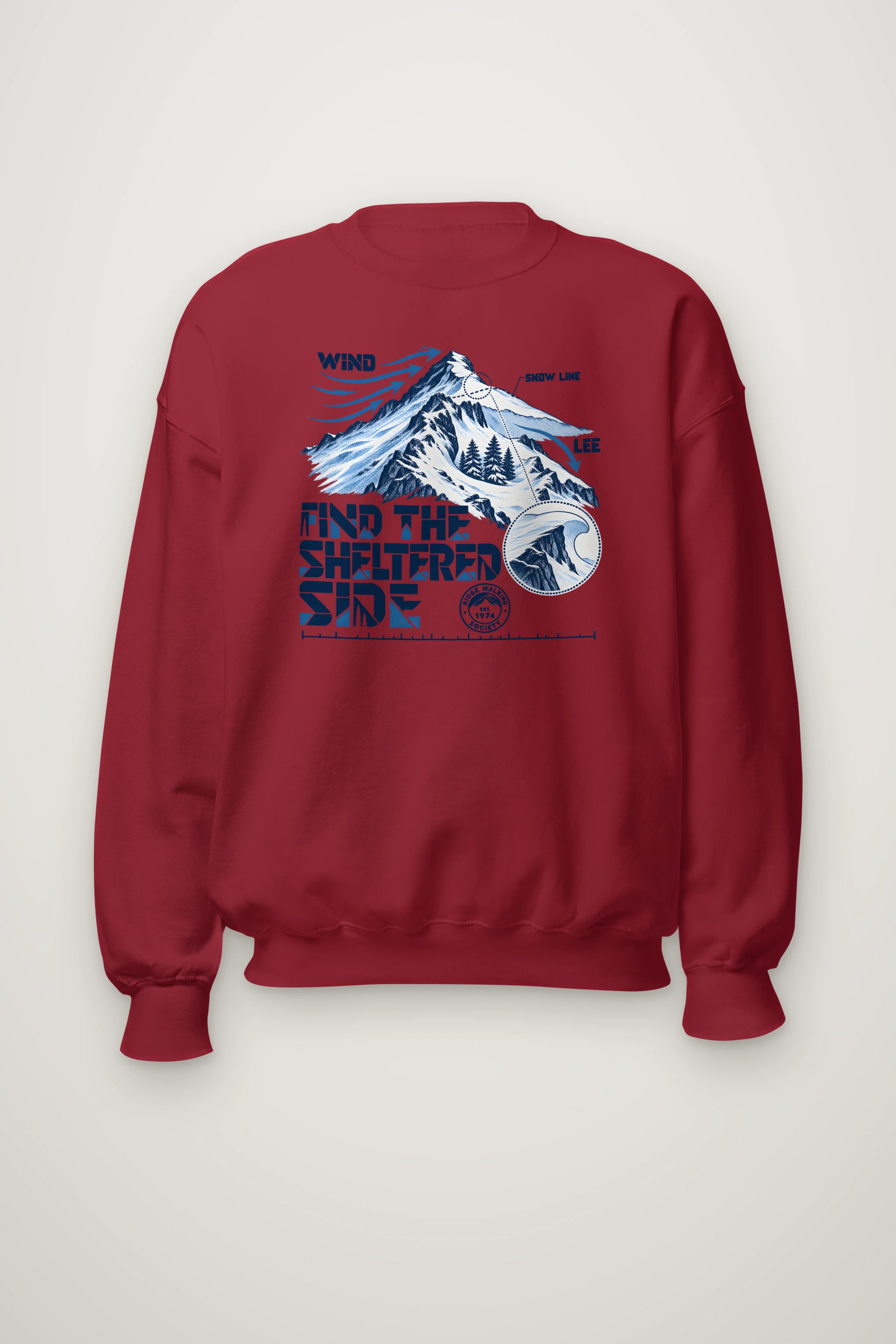 "Find the Sheltered Side" Heavy Blend Unisex Crewneck Sweatshirt