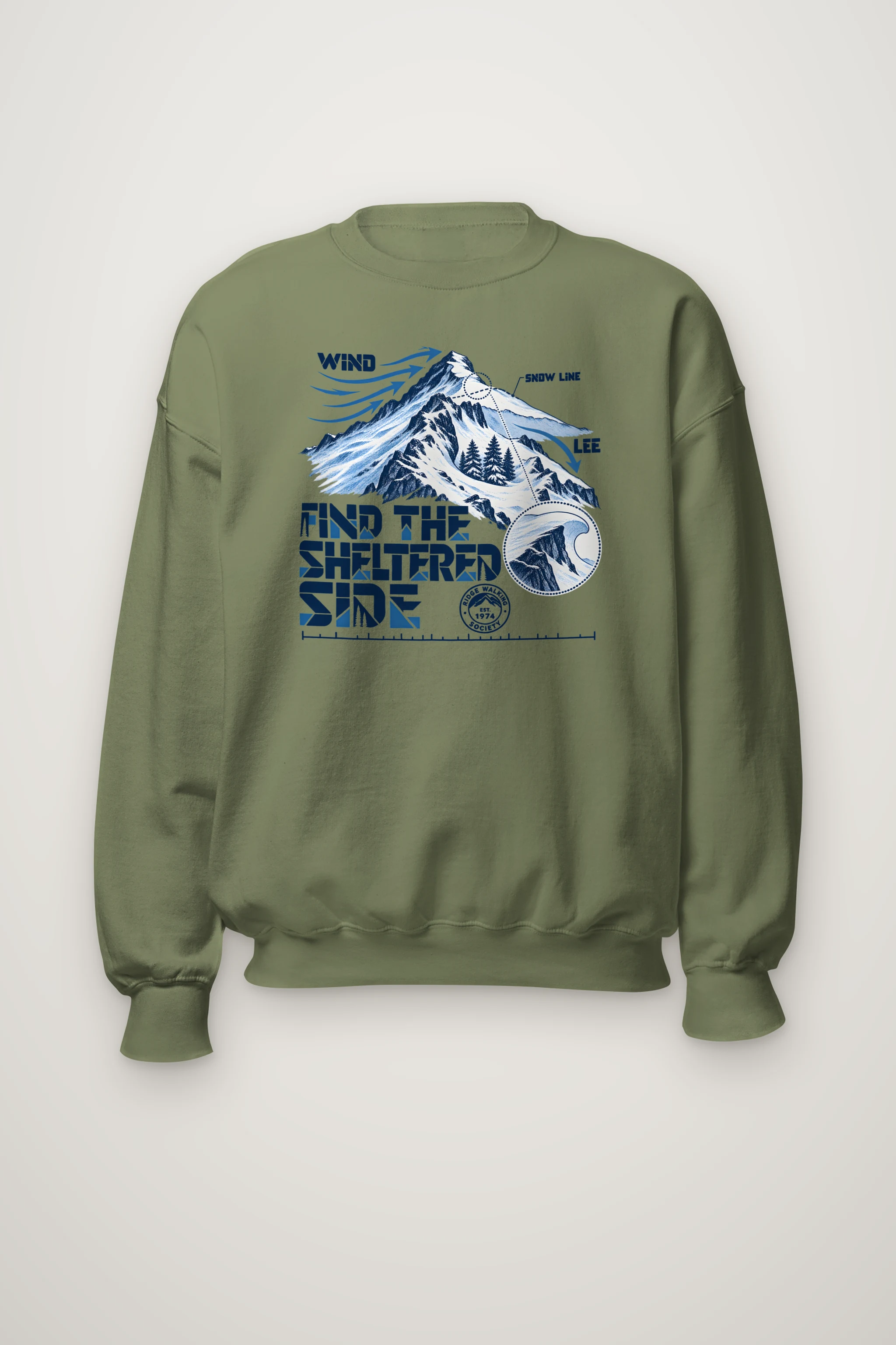 "Find the Sheltered Side" Heavy Blend Unisex Crewneck Sweatshirt