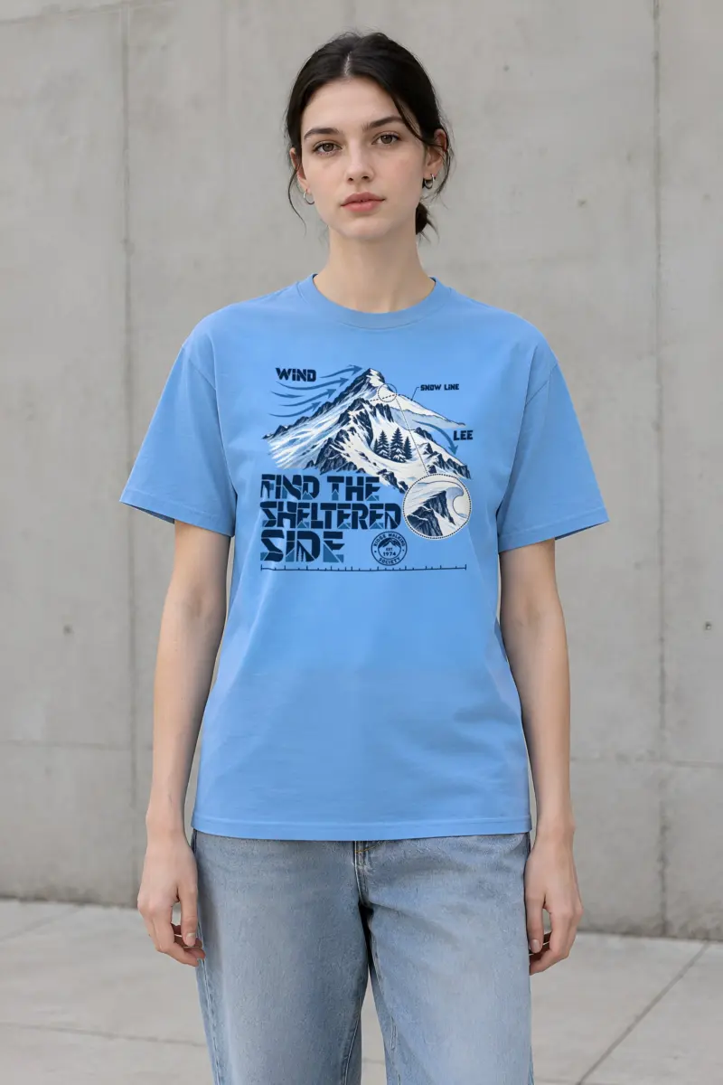 "Find the Sheltered Side" Heavyweight Unisex Crewneck T-shirt