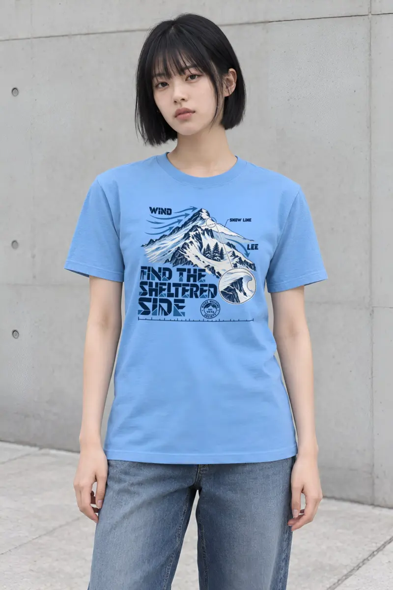 "Find the Sheltered Side" Heavyweight Unisex Crewneck T-shirt
